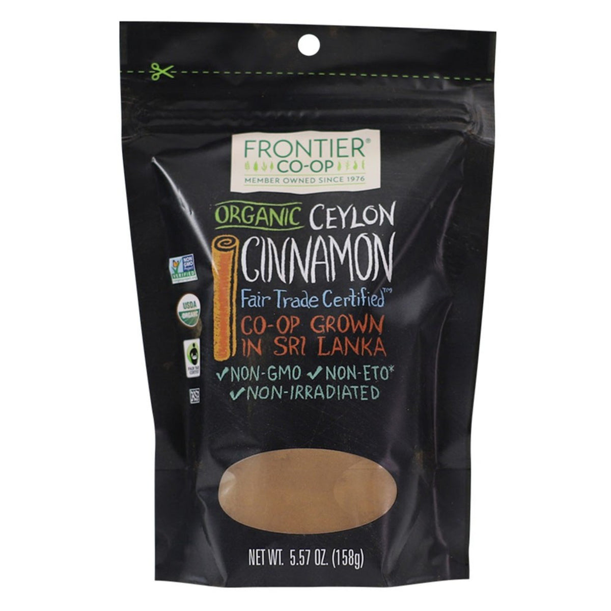 Frontier Natural Products Organic Ceylon Cinnamon 5.57 oz Bag