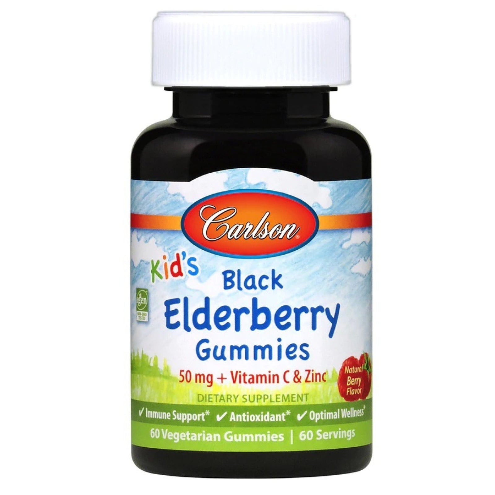 Carlson Laboratories Kid's Black Elderberry Gummies 60 Gummy