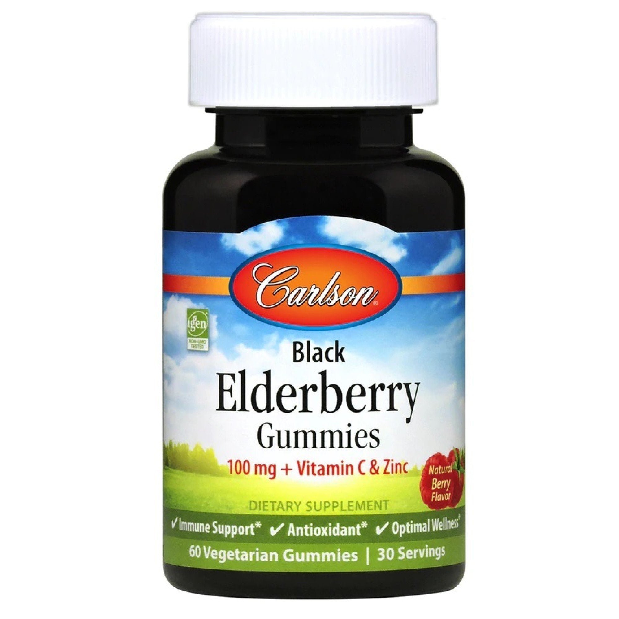 Carlson Laboratories Black Elderberry Gummies 60 Gummy