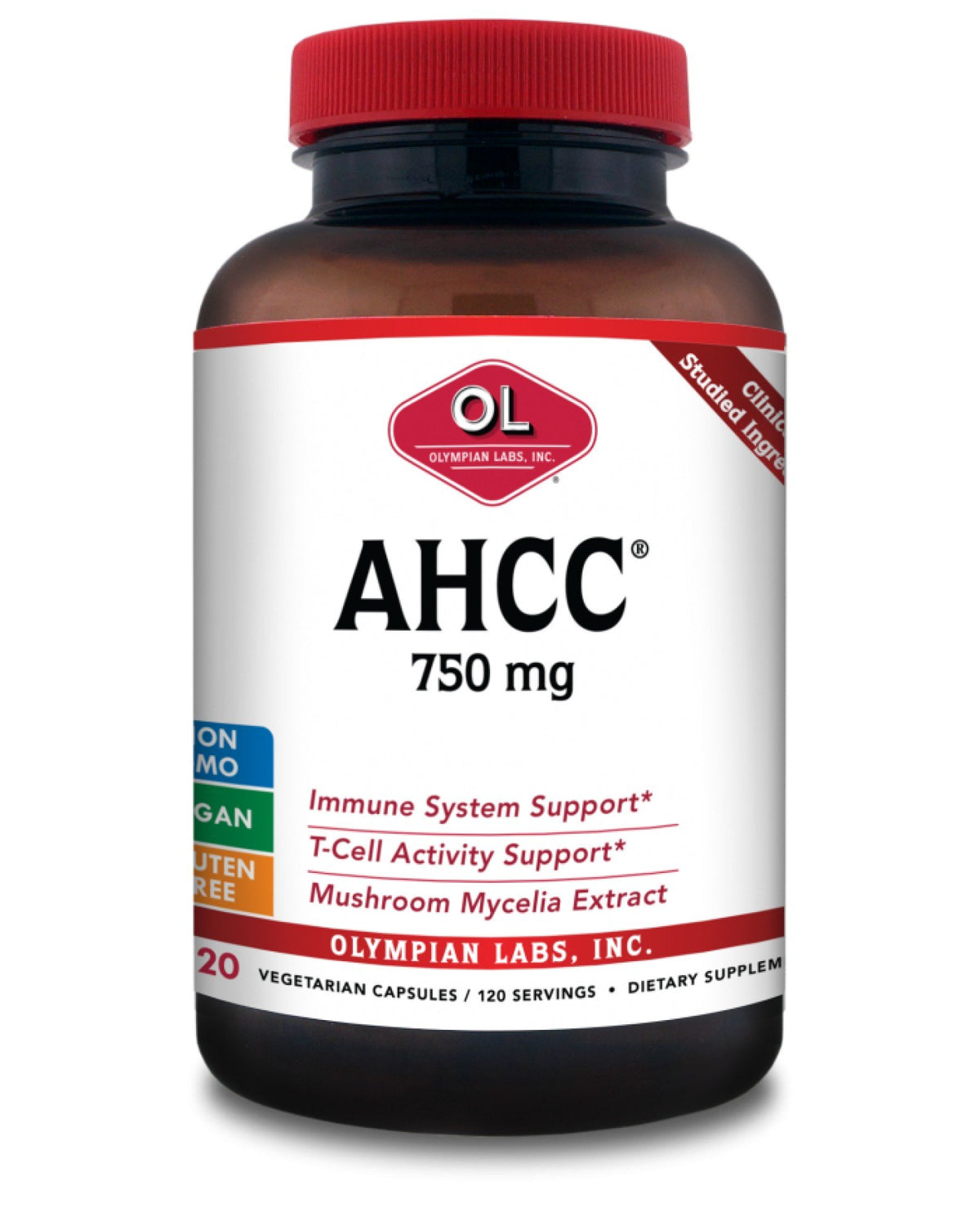 Olympian Labs AHCC 750 mg 120 VegCap