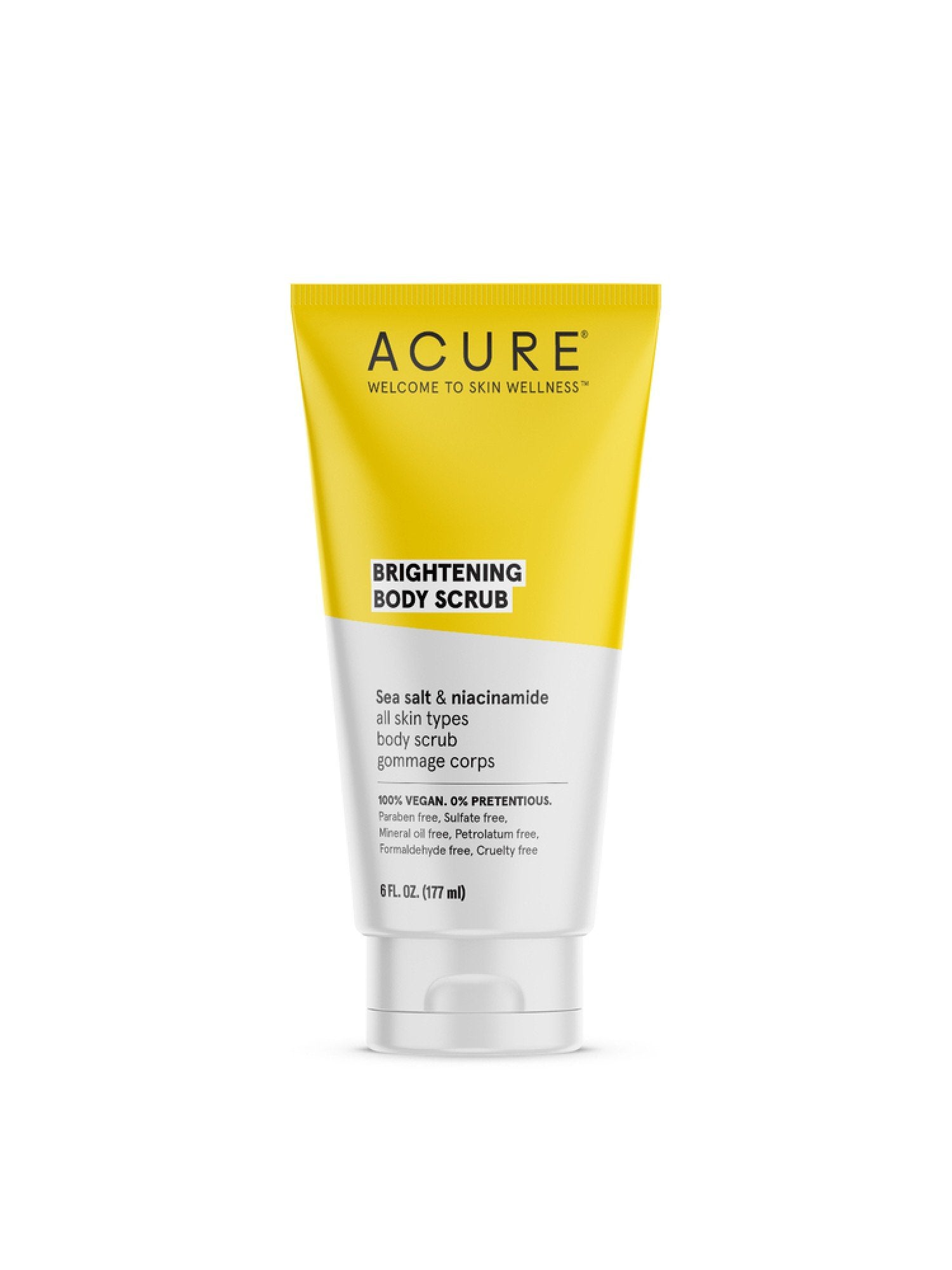 Acure Brightening Body Scrub 6 fl oz Liquid