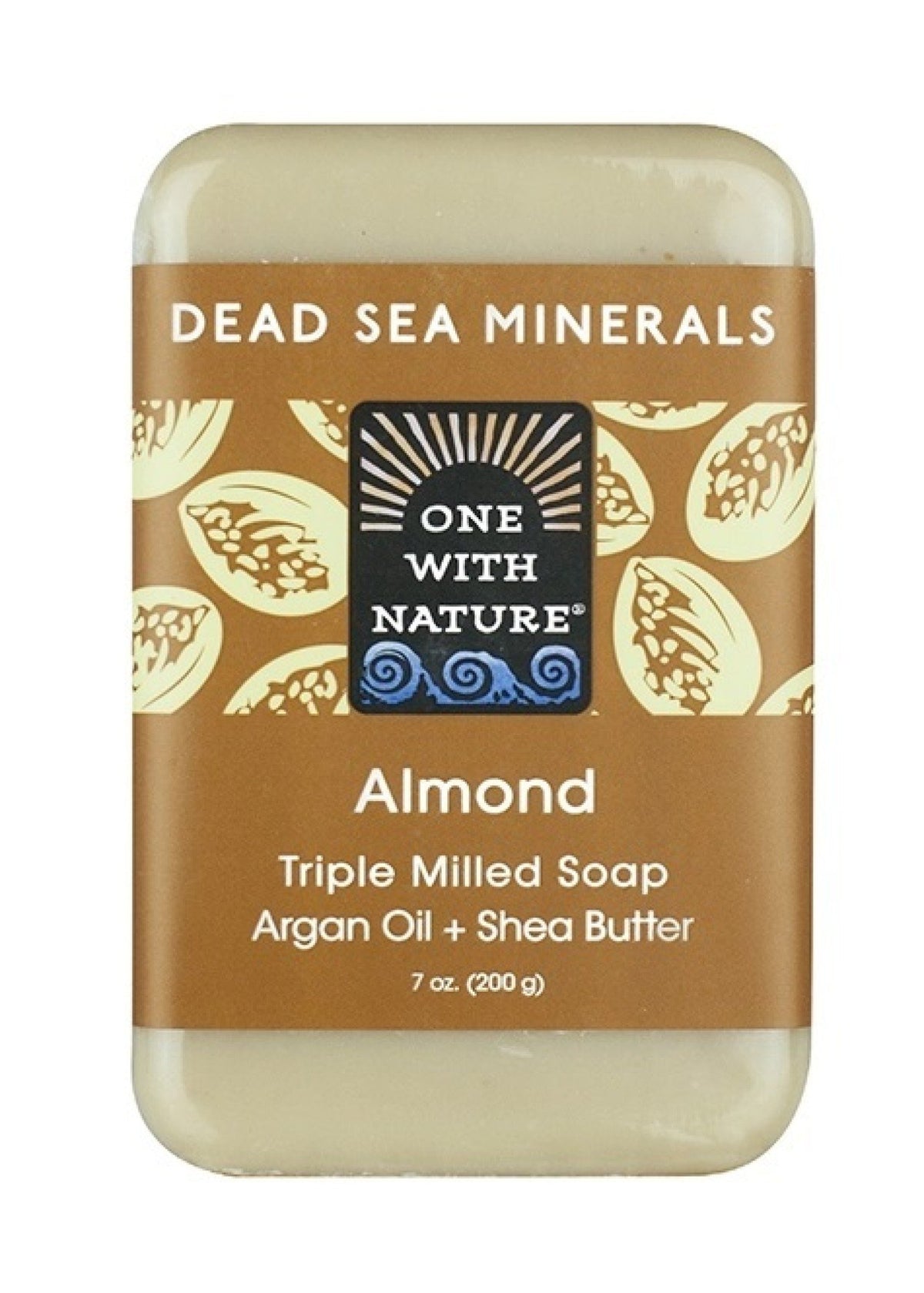 One With Nature Dead Sea Minerals Almond Soap 7 oz Bar Soap