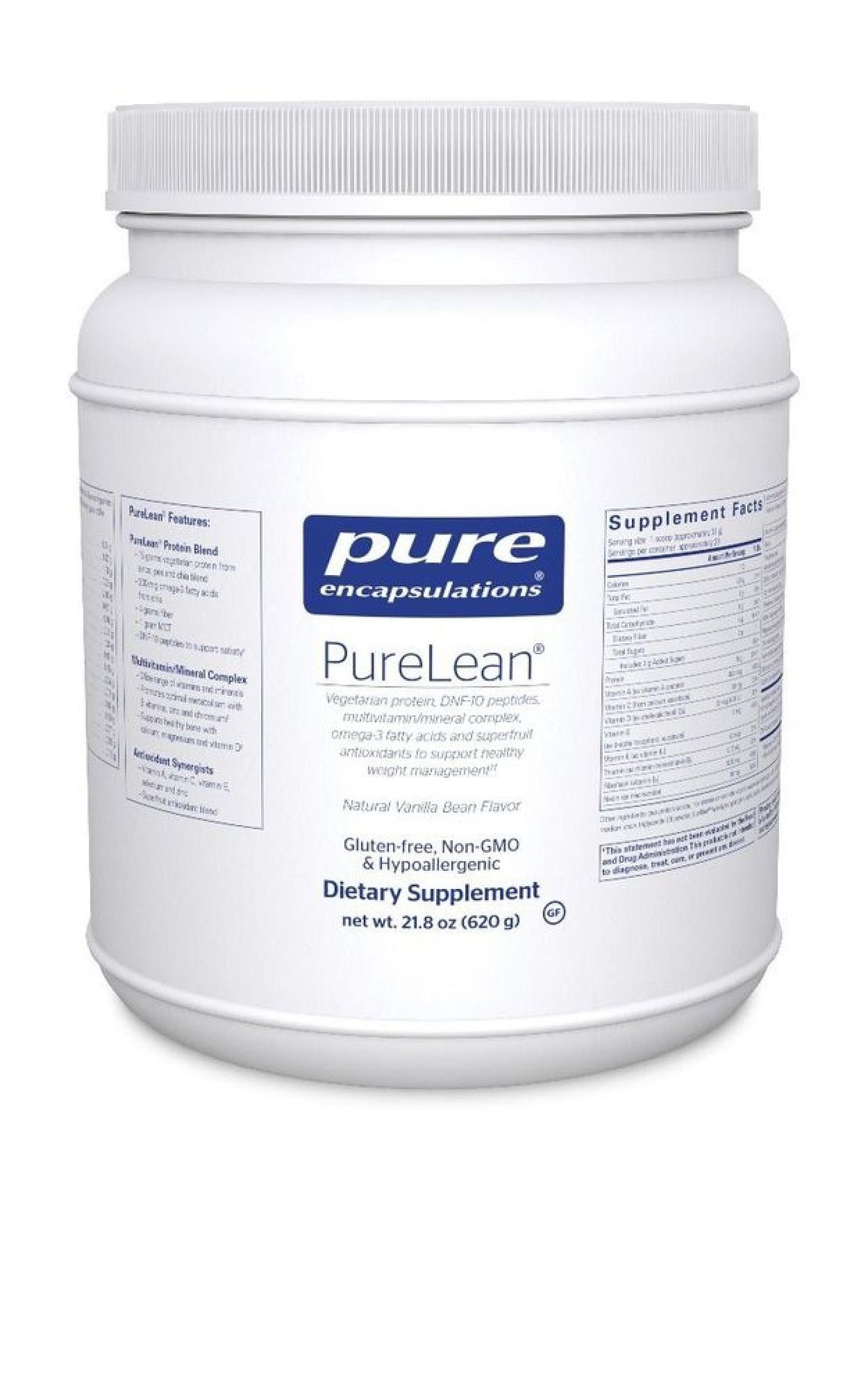 Pure Encapsulations PureLean Protein Vanilla 21.8 oz Powder