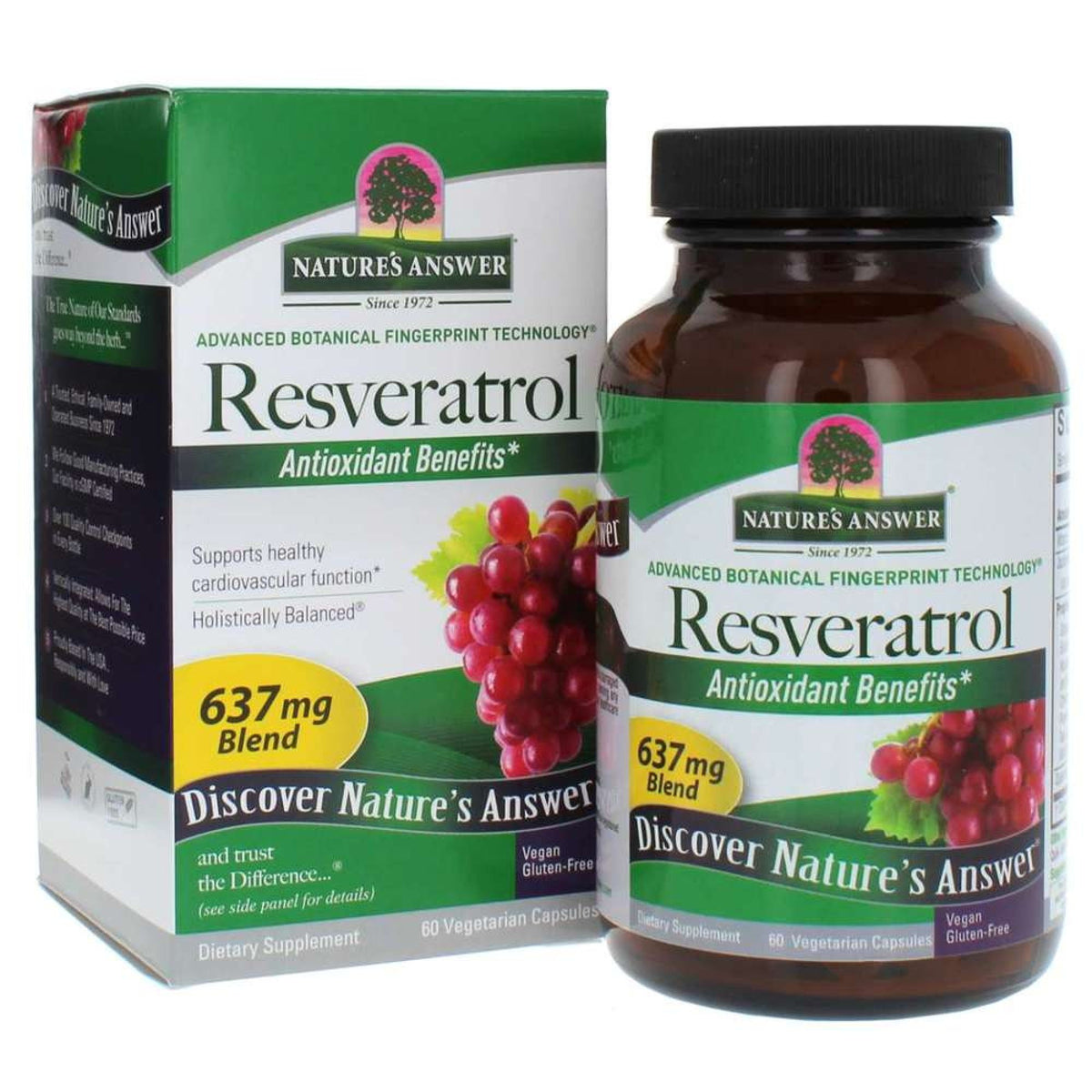 Nature's Answer Resveratrol 250 mg 60 VegCap