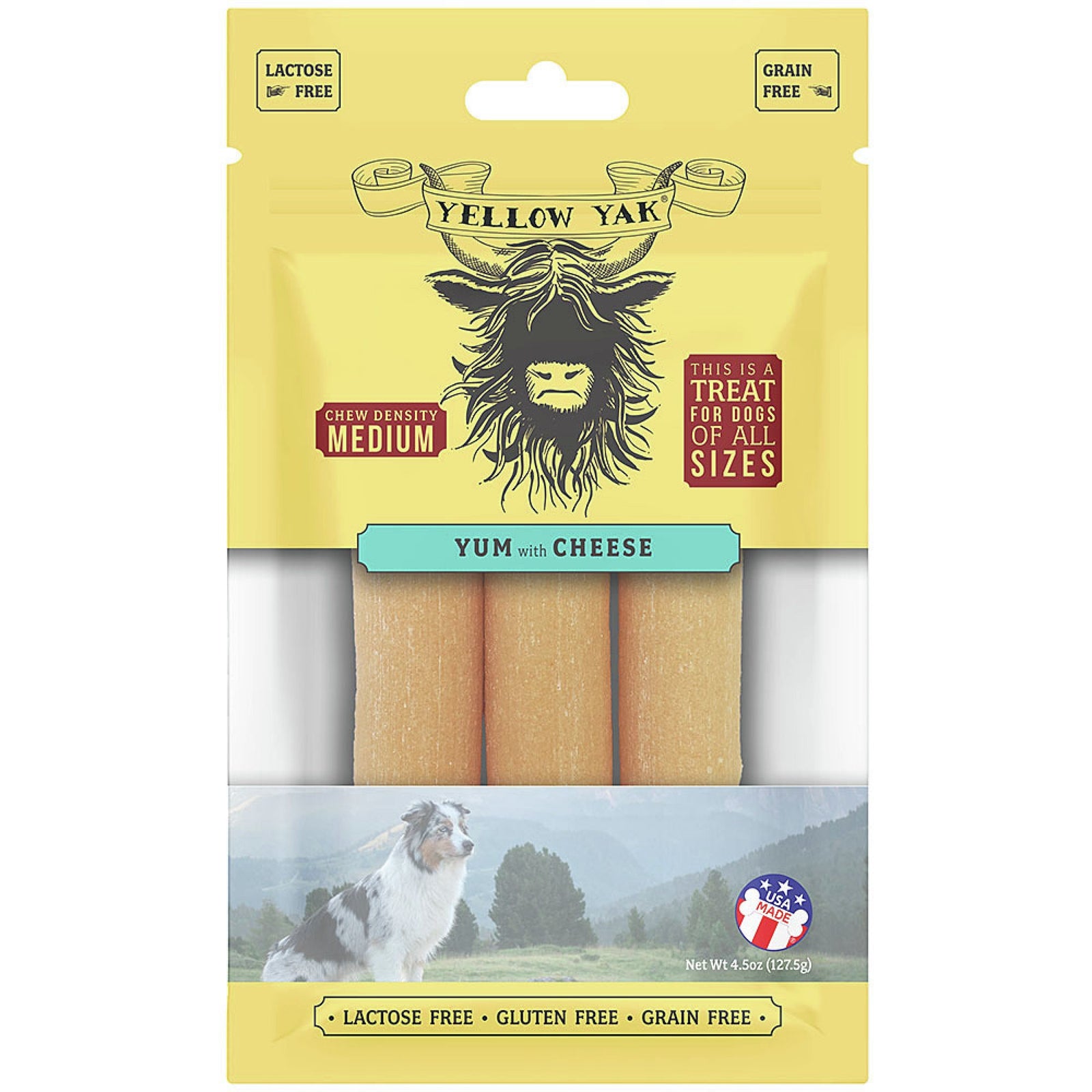 Yellow Yak Yum Cheese 4.5 oz Bag