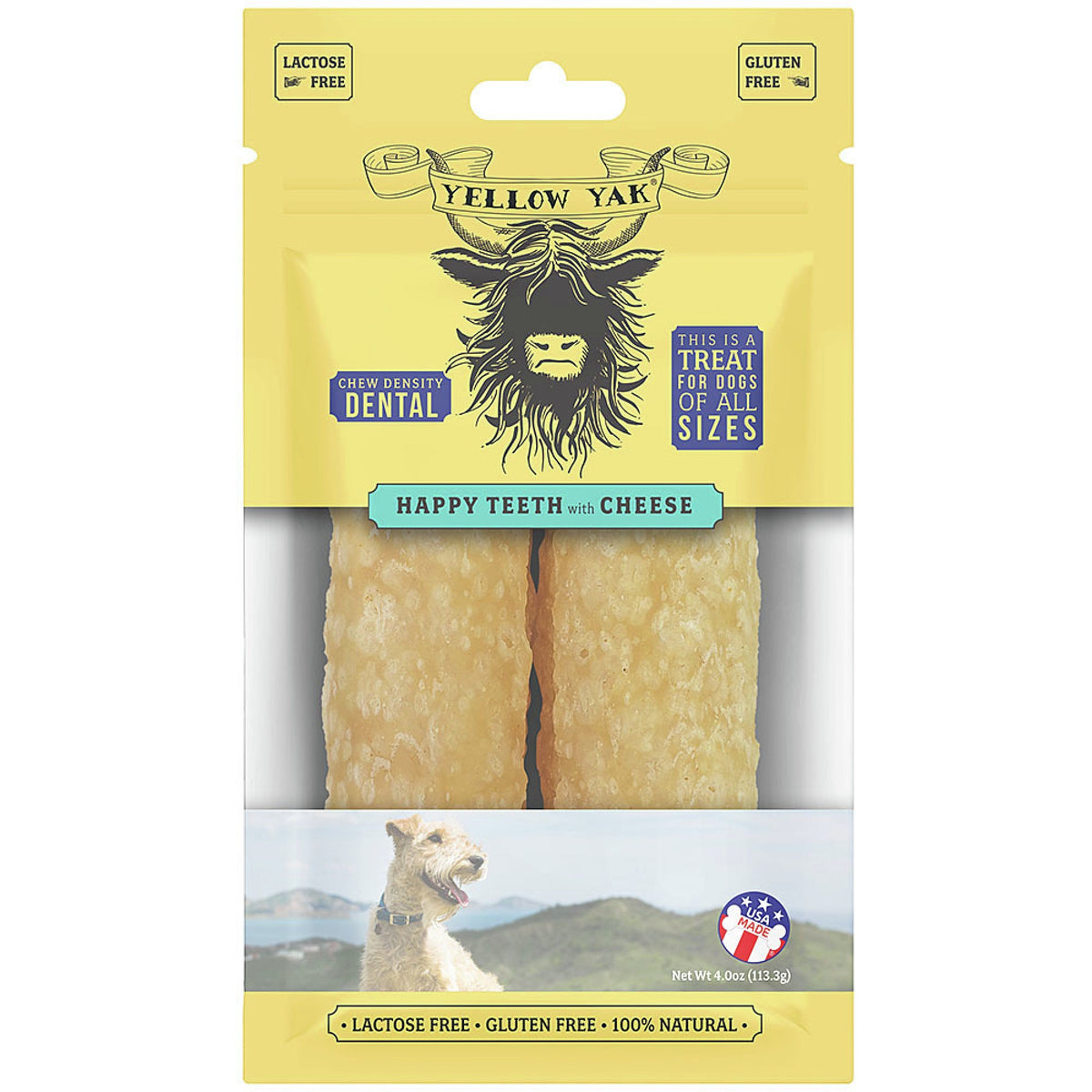 Yellow Yak Happy Teeth Cheese 4 oz Bag