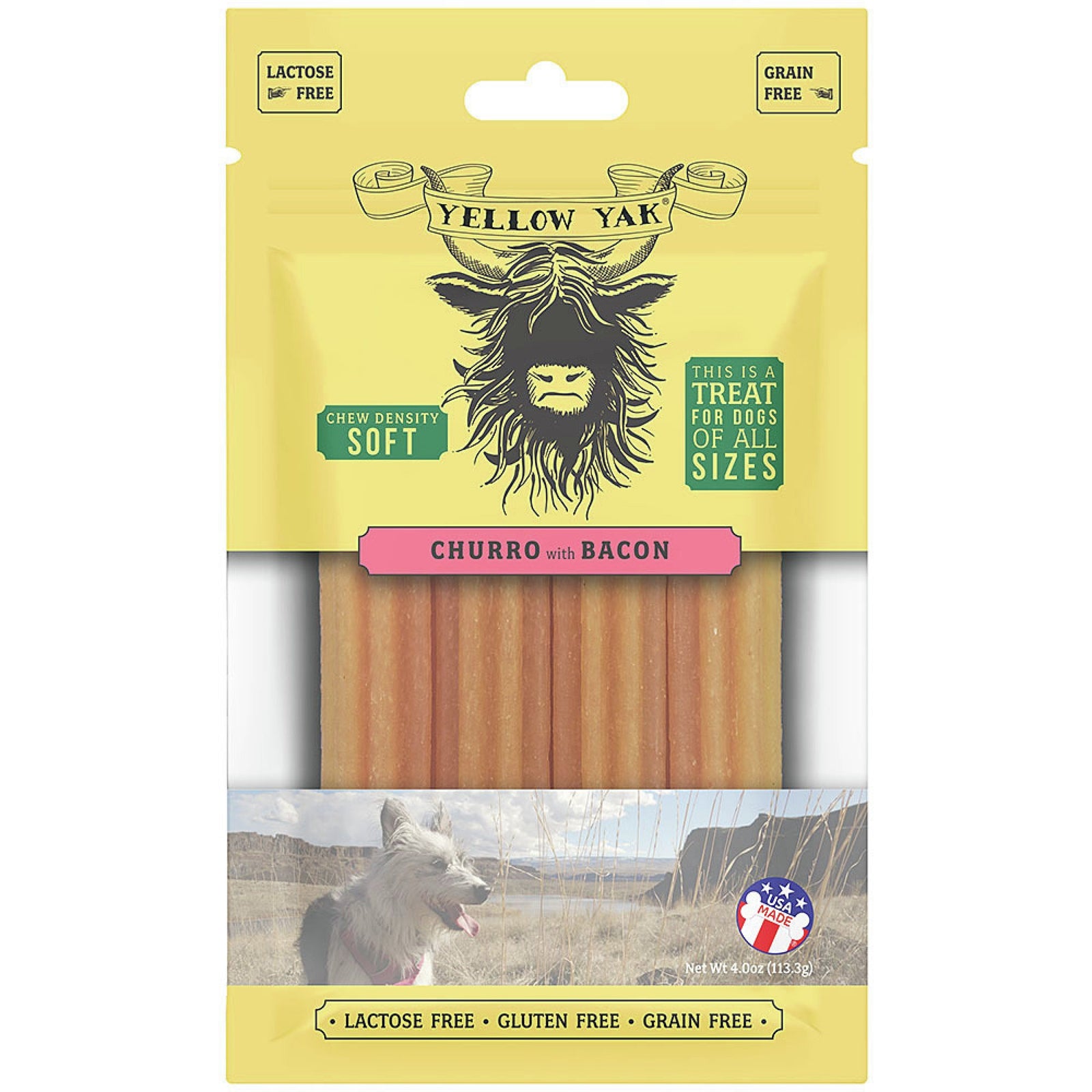 Yellow Yak Churro Bacon 4 oz Bag