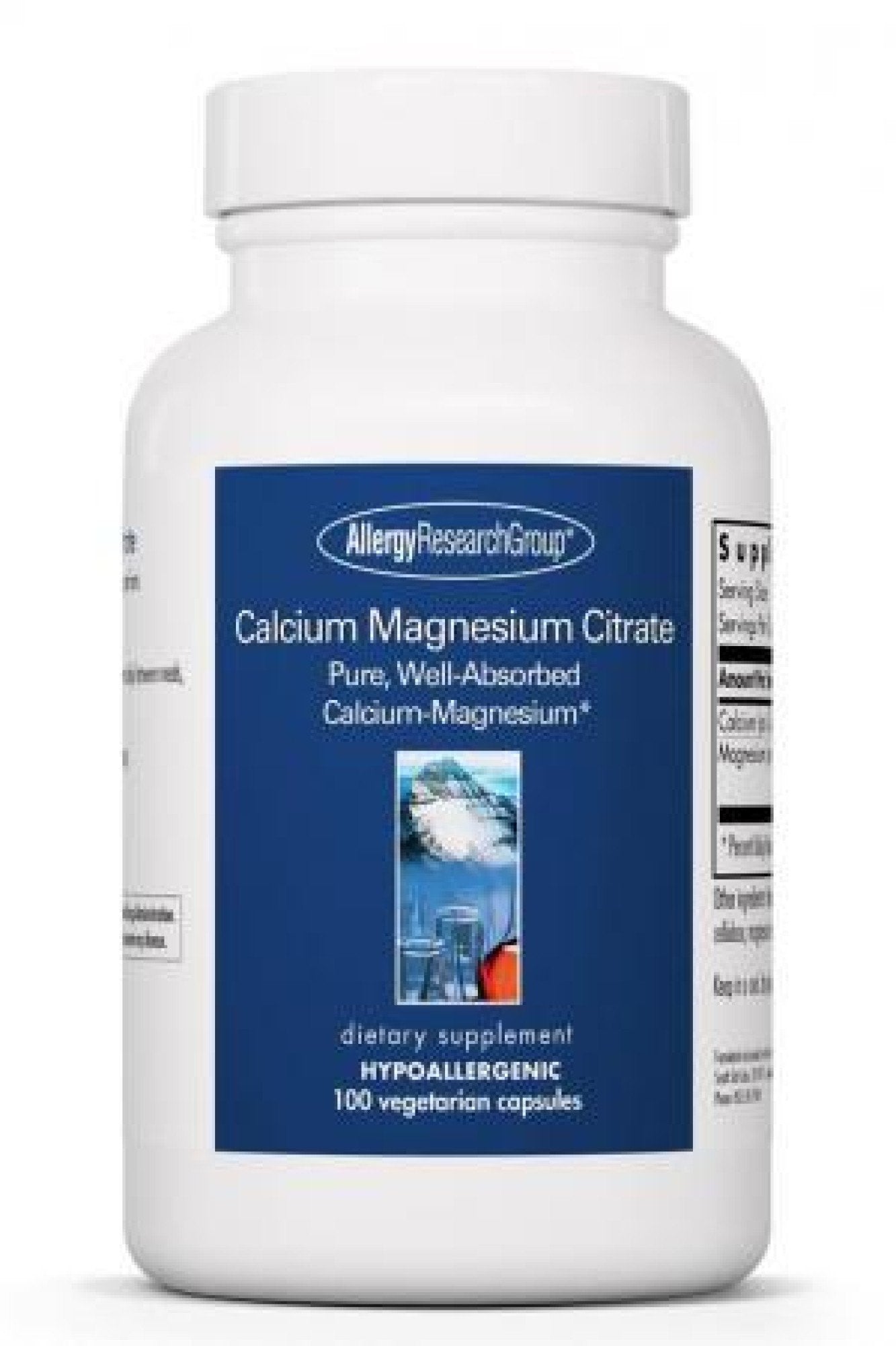 Allergy Research Group Calcium Magnesium Pure, Well-Absorbed Calcium-Magnesium 100 VegCap