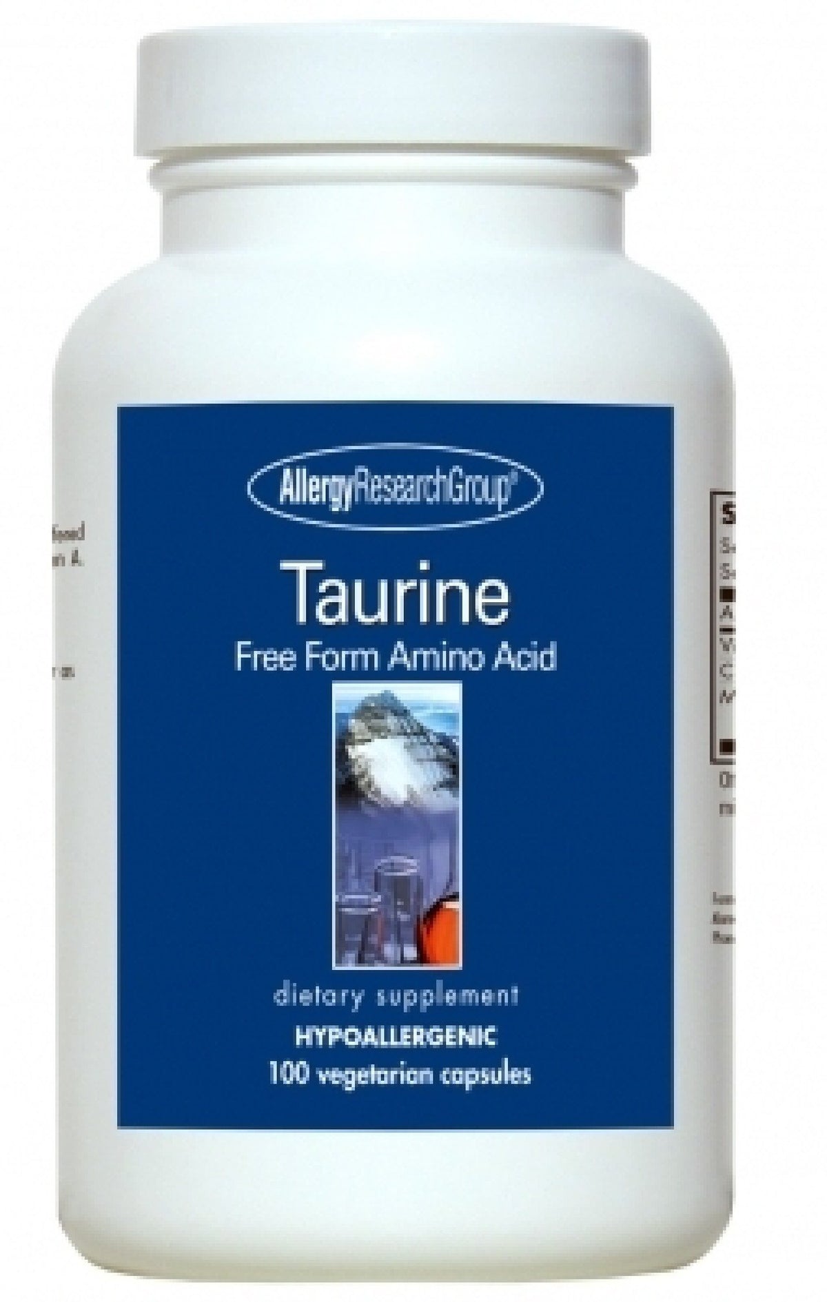 Allergy Research Group Taurine 500mg 100 VegCap