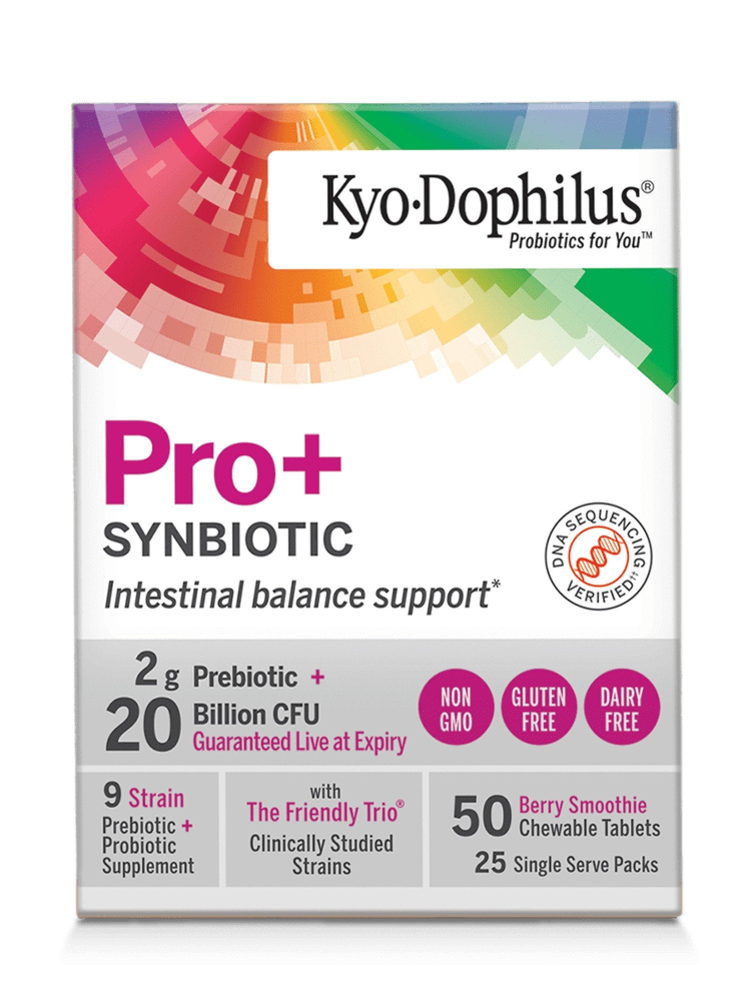 Kyolic Kyo-Dophilus Pro+ Synbiotic 50 Chewable