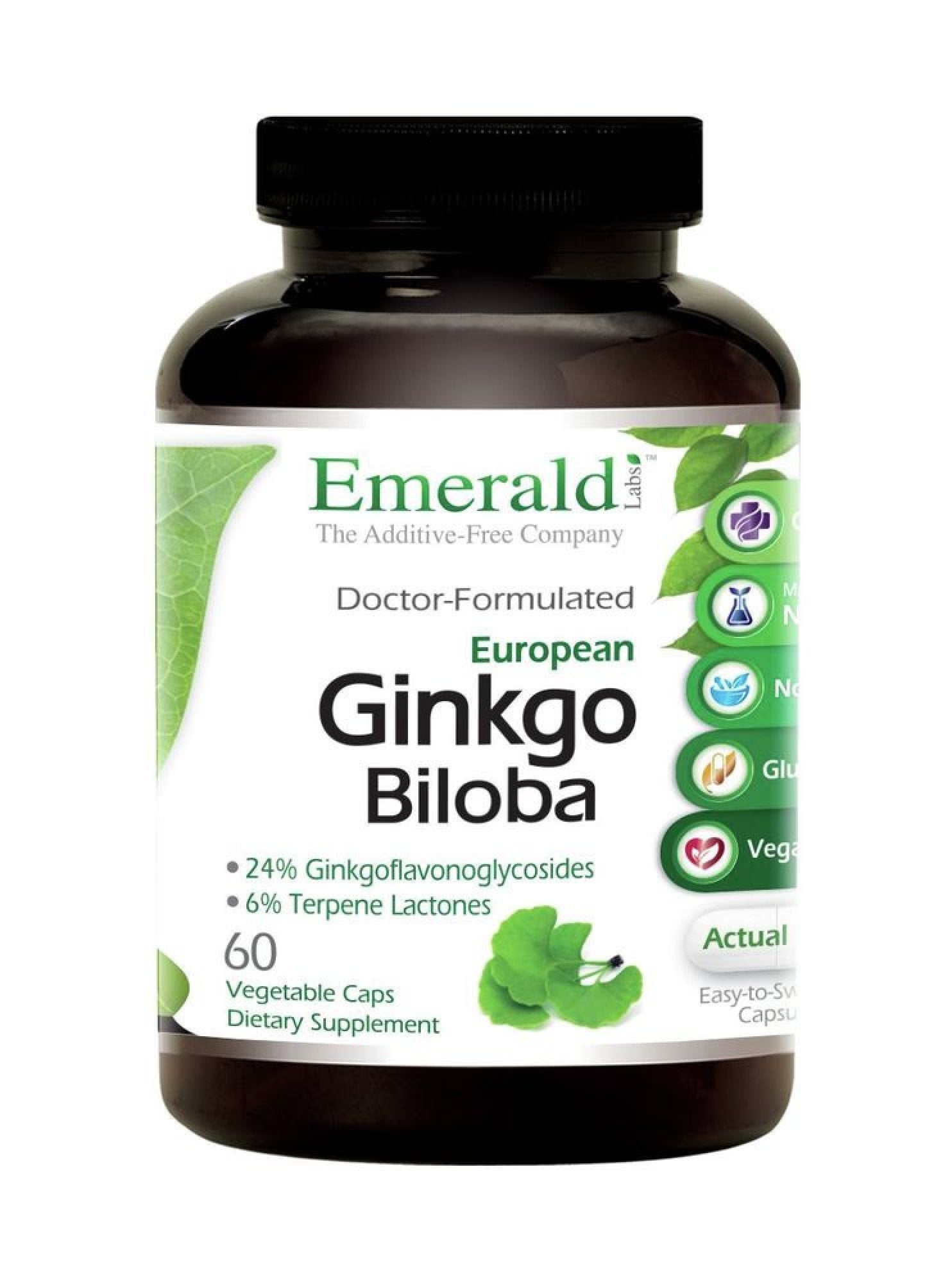 Emerald Labs Ginkgo Biloba Extract 60 Capsule