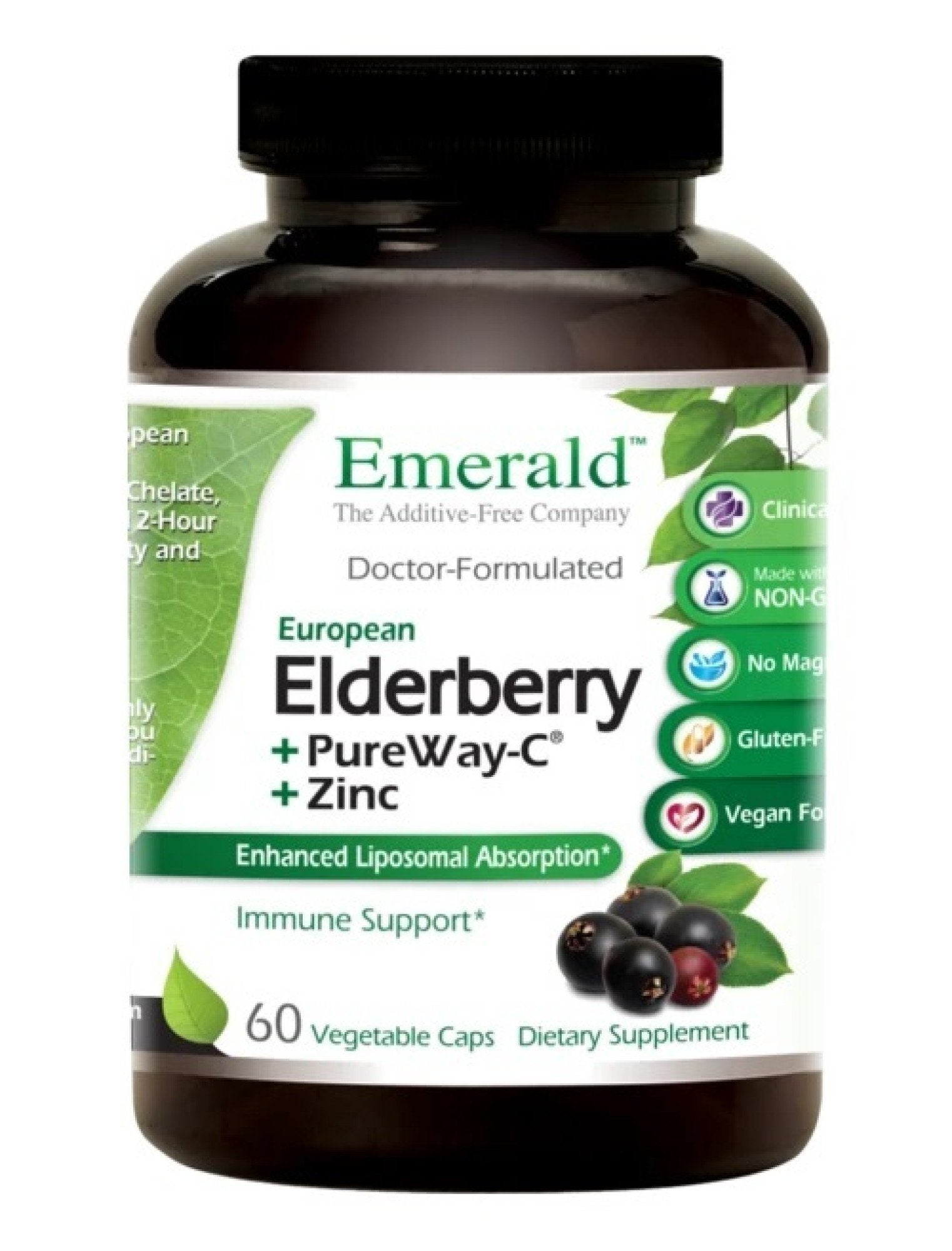 Emerald Labs Elderberry + PureWay-C + Zinc 60 VegCap