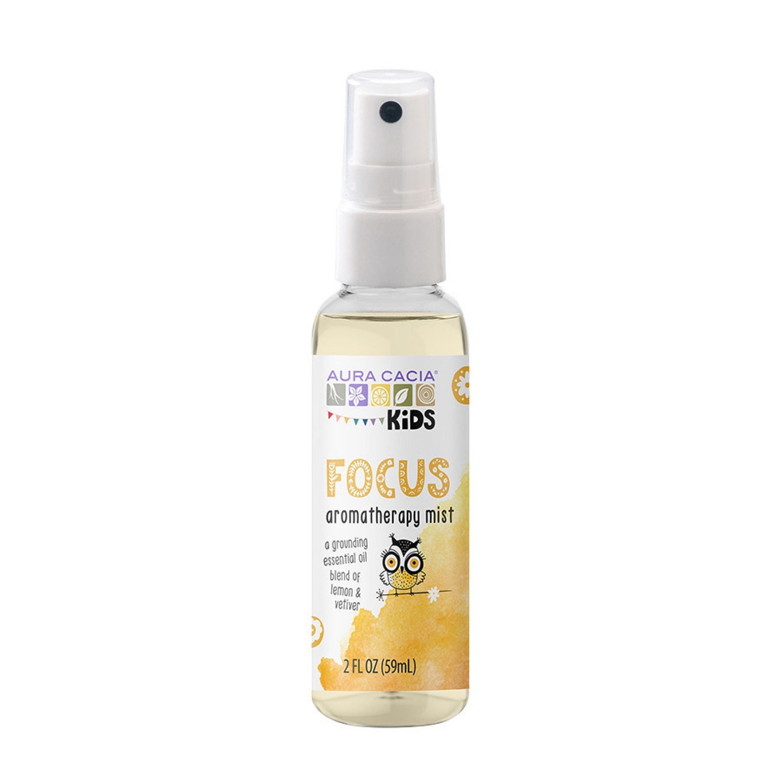 Aura Cacia Kids Aromatherapy Mist Focus 2 fl oz Spray