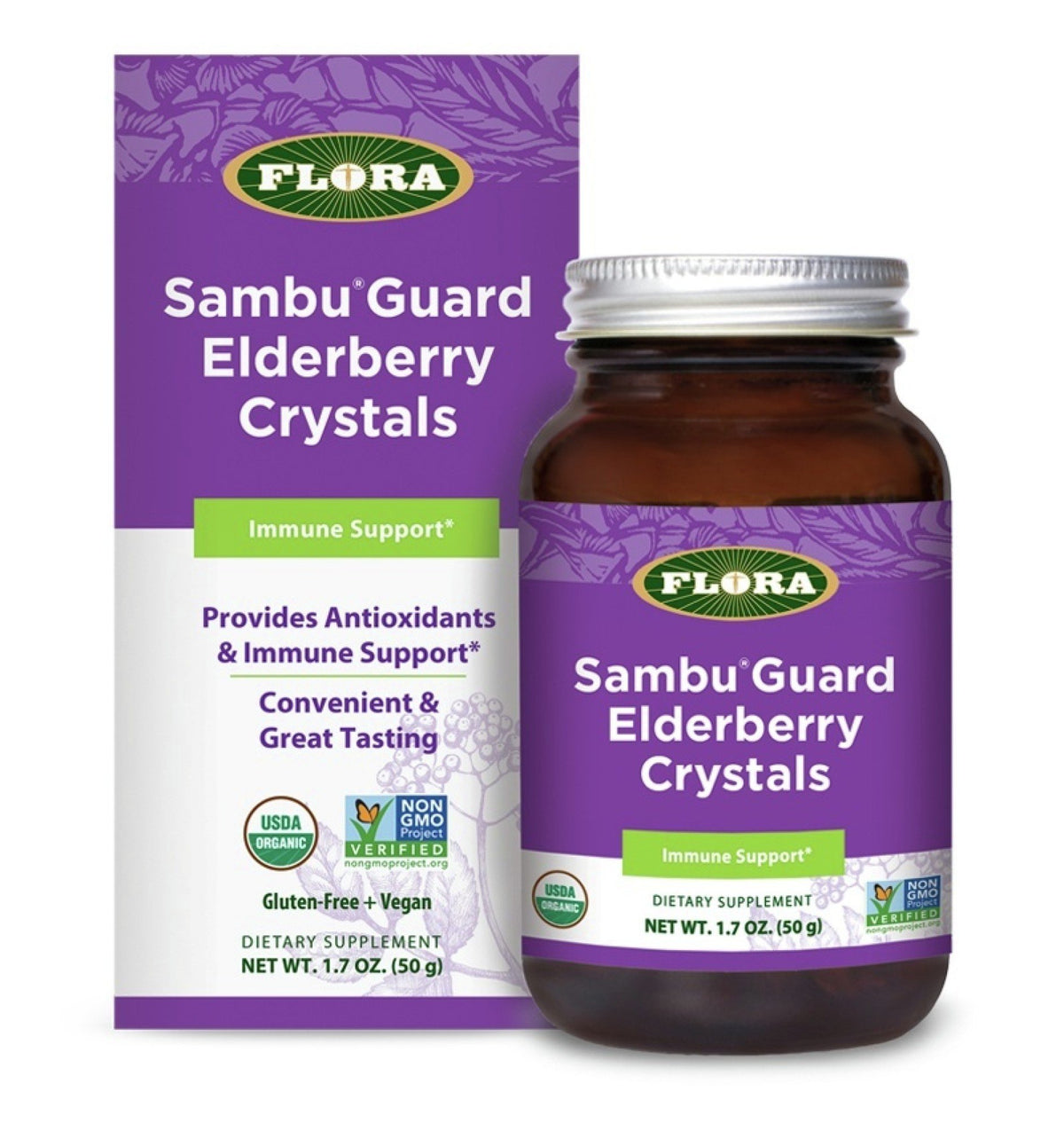 Flora Inc Sambu Guard Elderberry Crystals 1.7 oz Powder