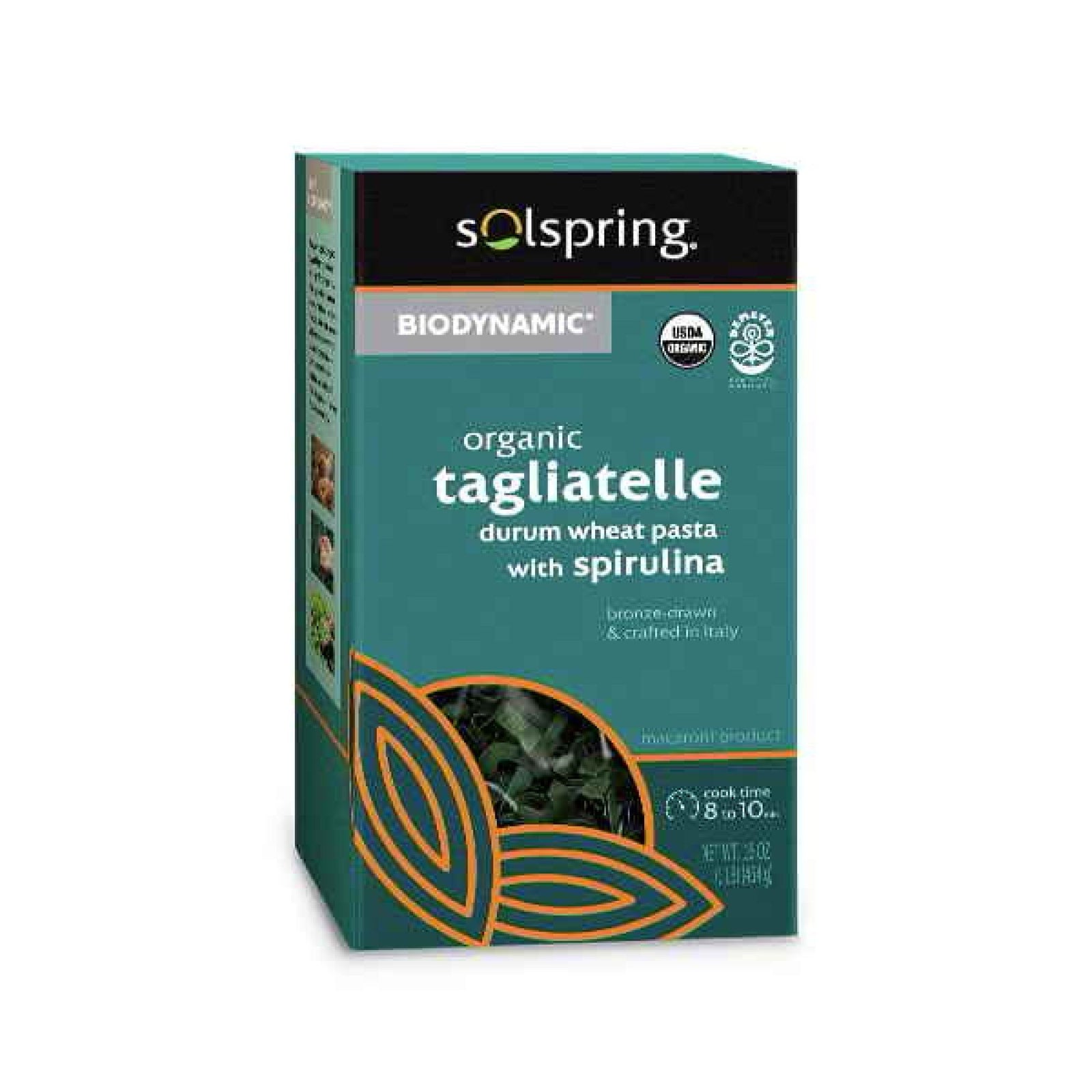 Dr. Mercola Solspring Biodynamic Organic Tagliatelle Durum Wheat Pasta 16 oz Box