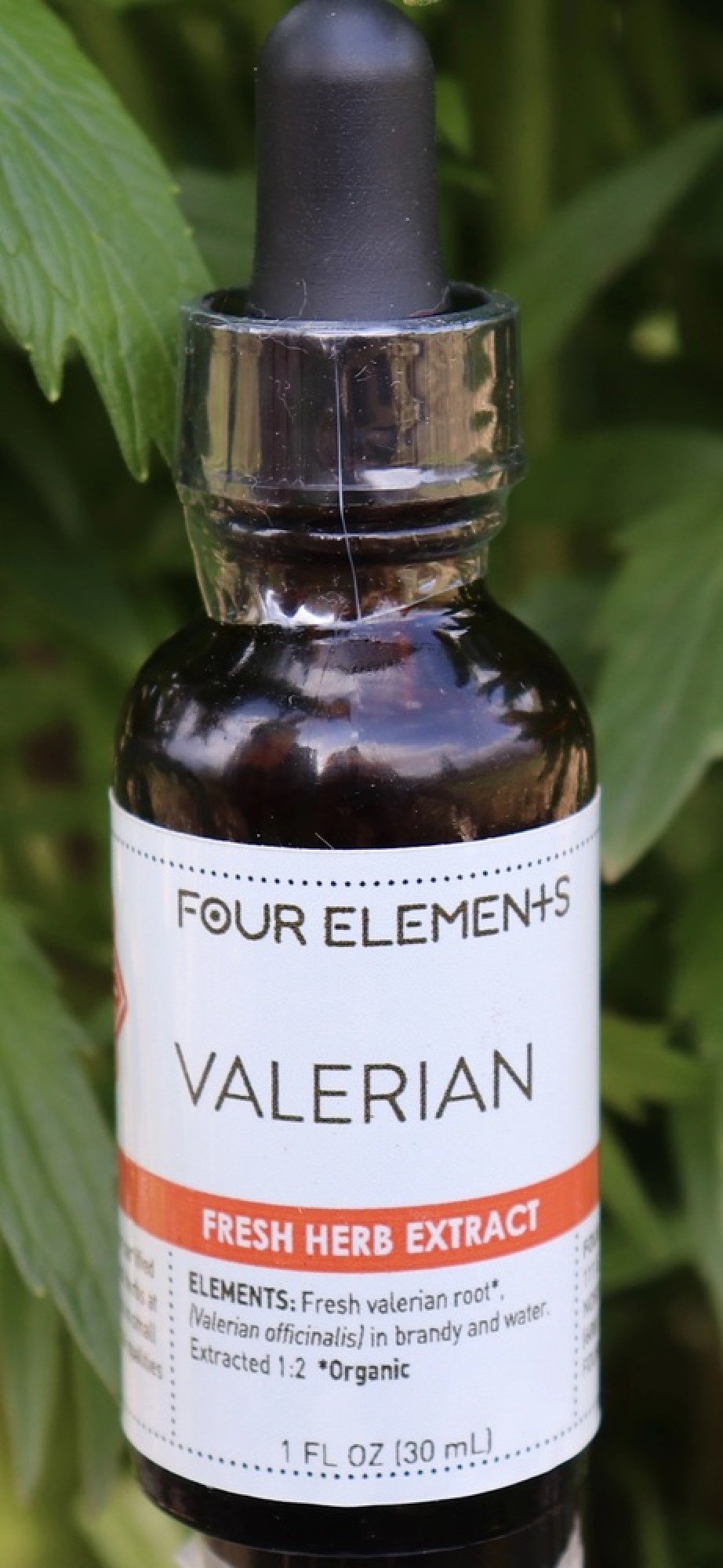 Four Elements Organic Herbals Valerian Herb Tincture 1 oz Liquid