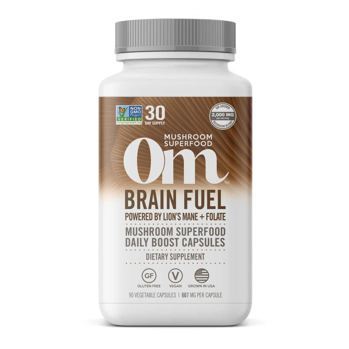 Om Mushrooms Brain Fuel Mushroom Superfood 90 Capsule