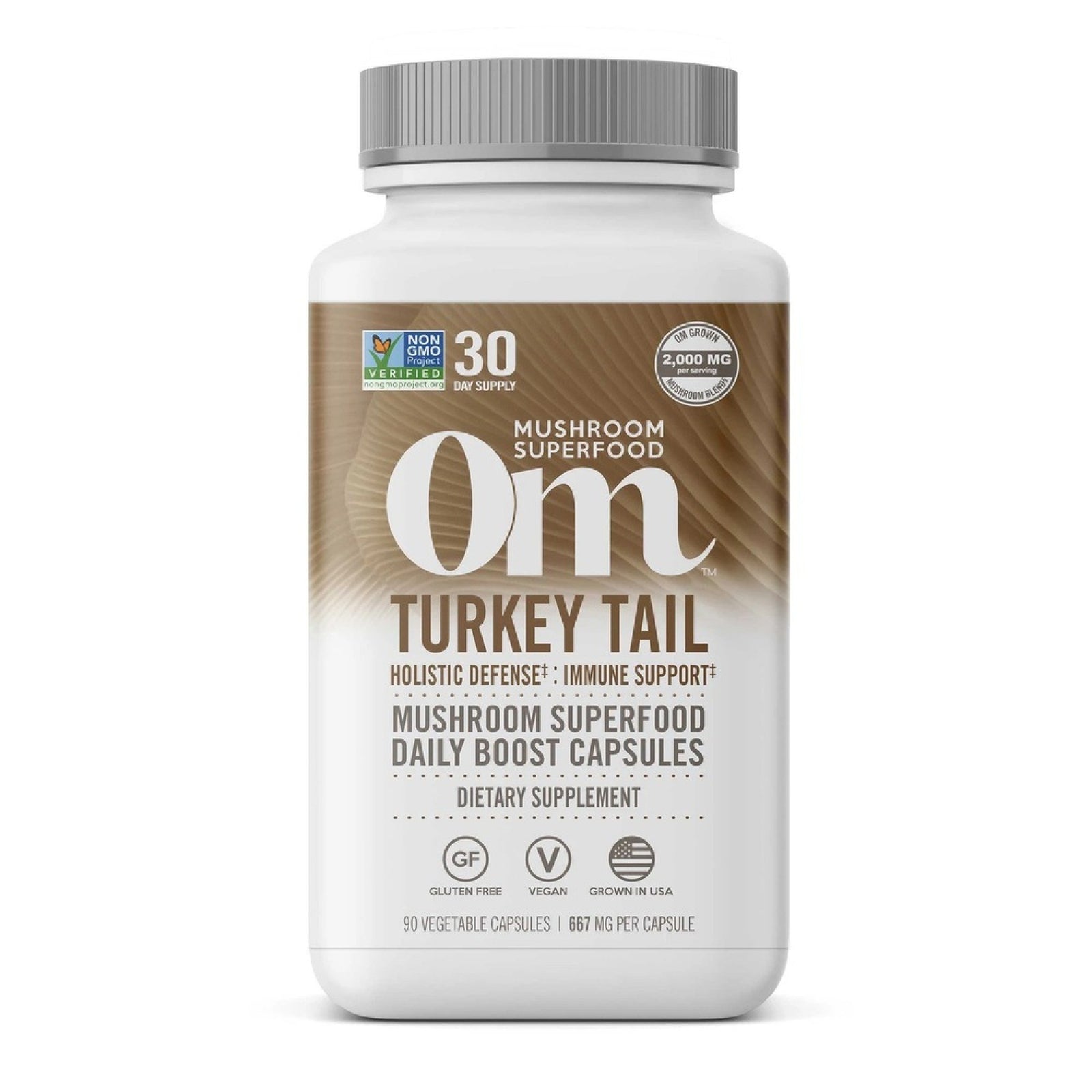 Om Mushrooms Turkey Tail Mushroom Superfood 90 Capsule