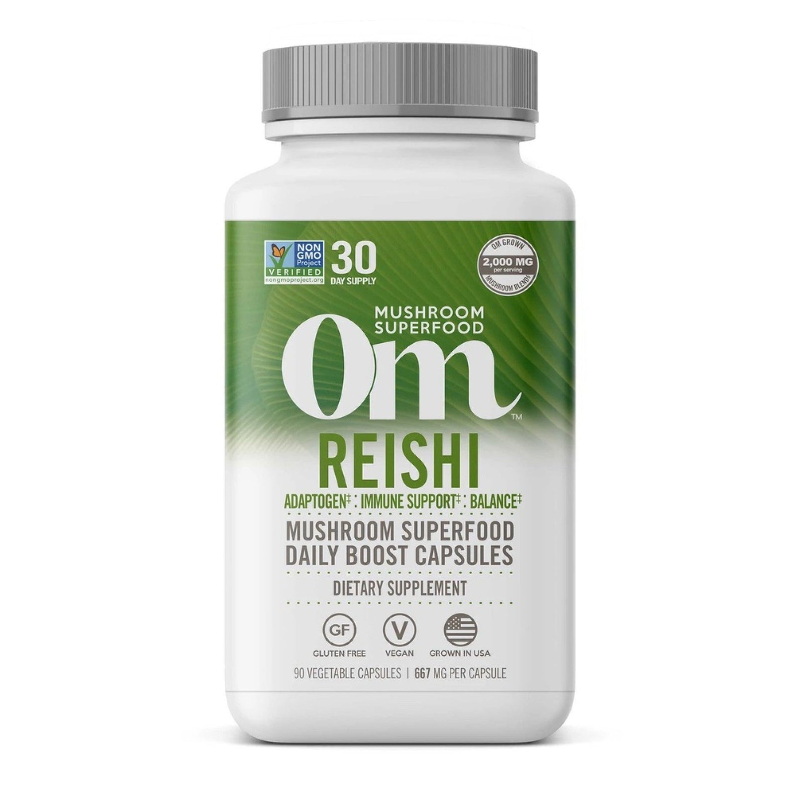 Om Mushrooms Reishi Mushroom Superfood 90 Capsule