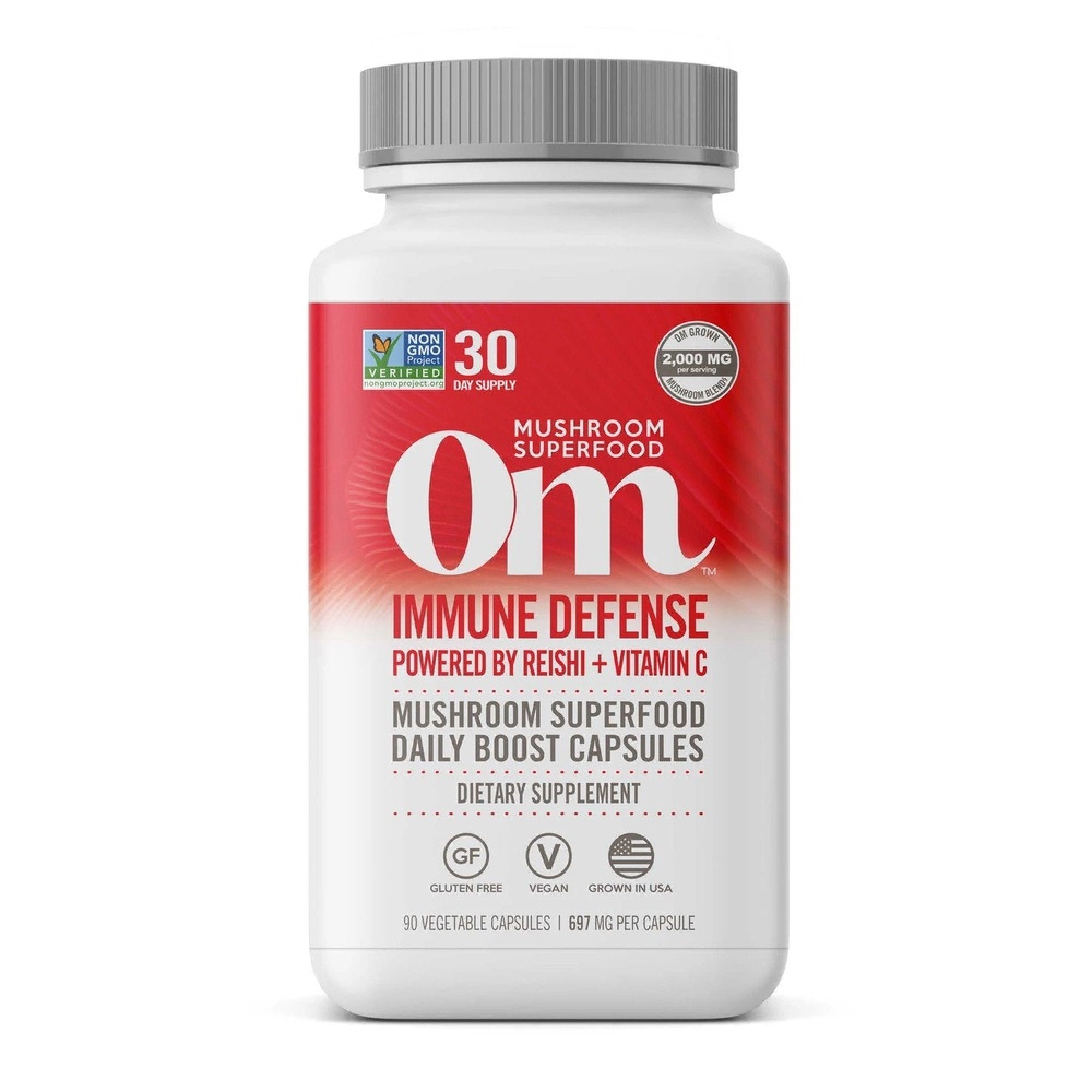 Om Mushrooms Immune Defense Mushroom Superfood 90 Capsule