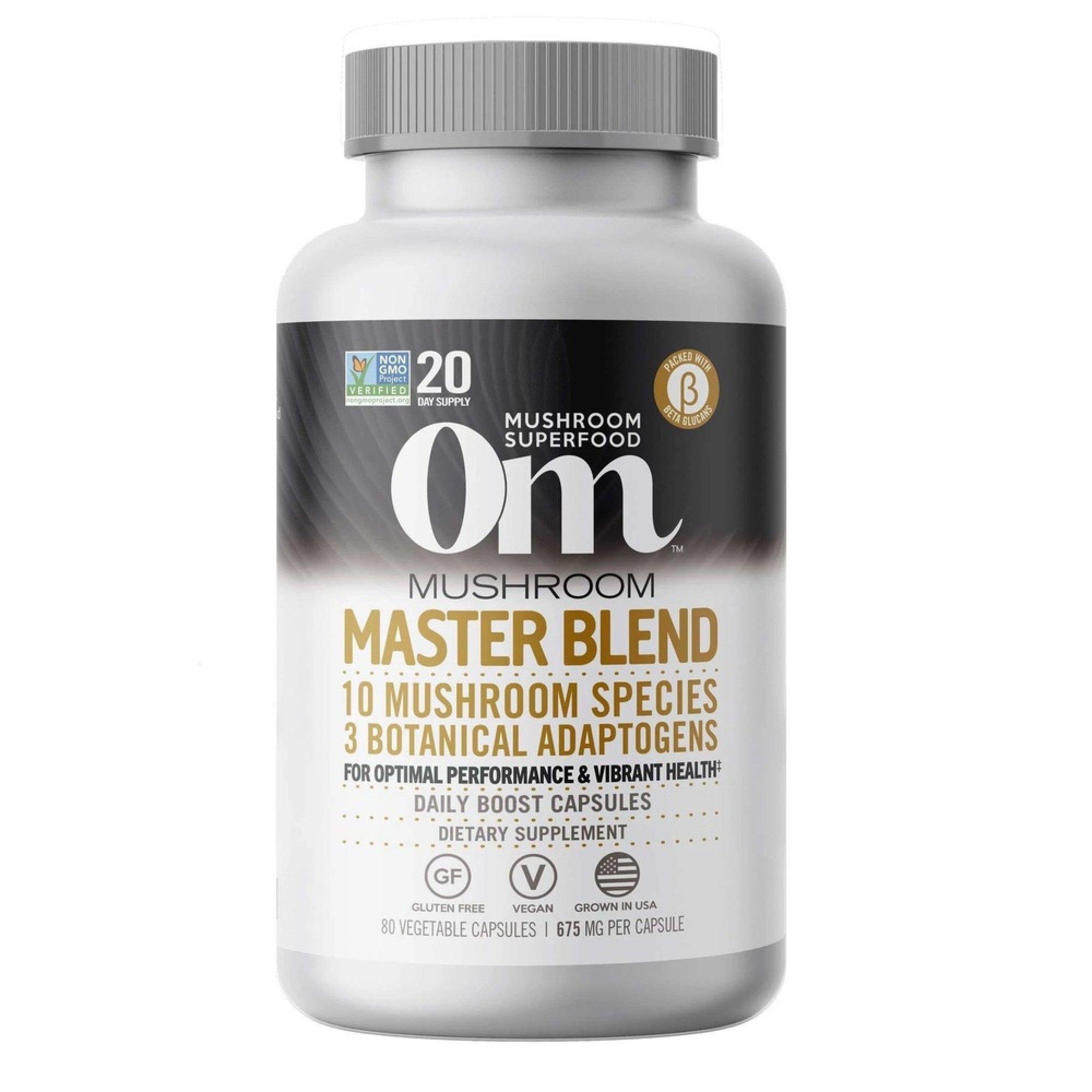 Om Mushrooms Mushroom Master Blend 80 Capsule