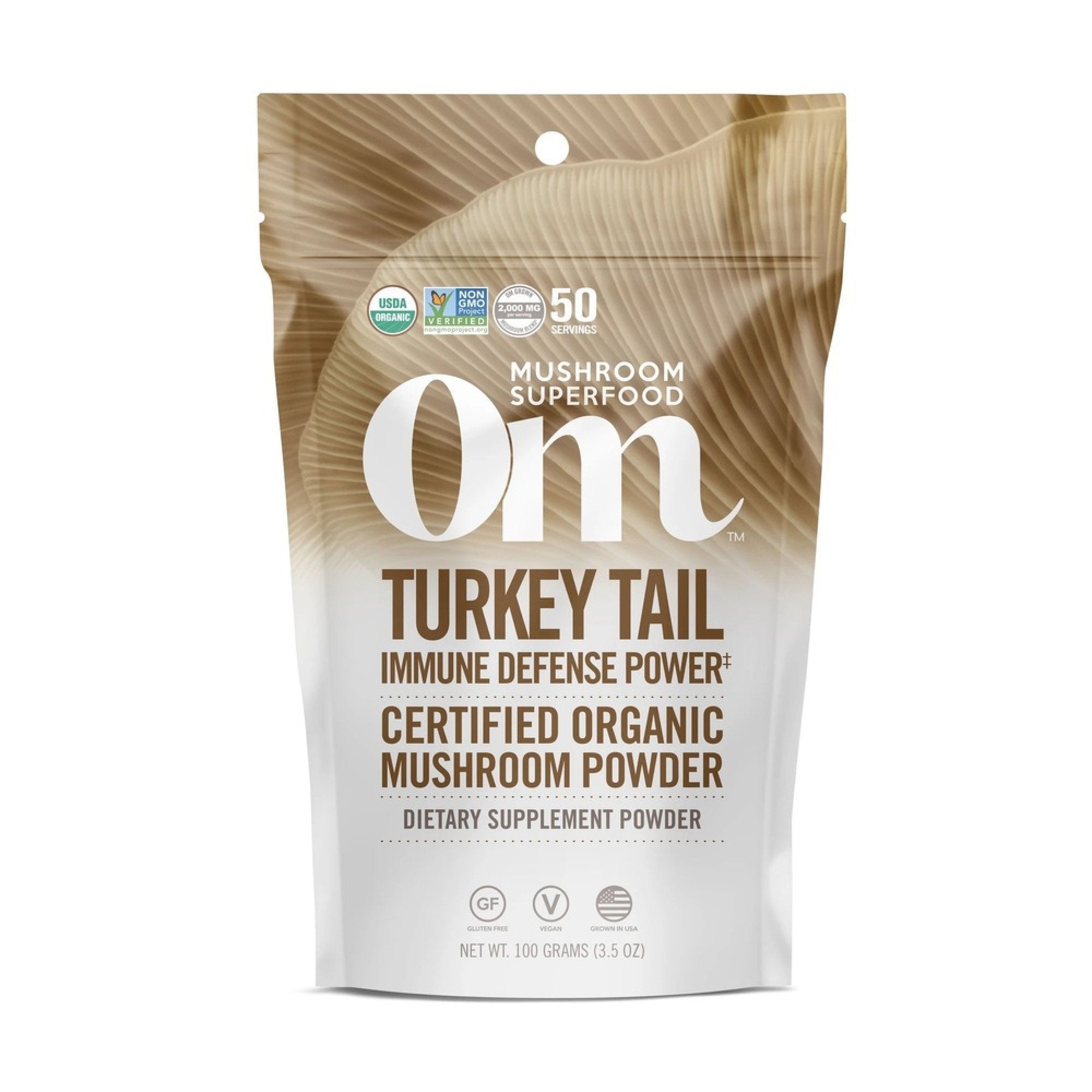 Om Mushrooms Turkey Tail Mushroom Superfood Powder 100g Powder