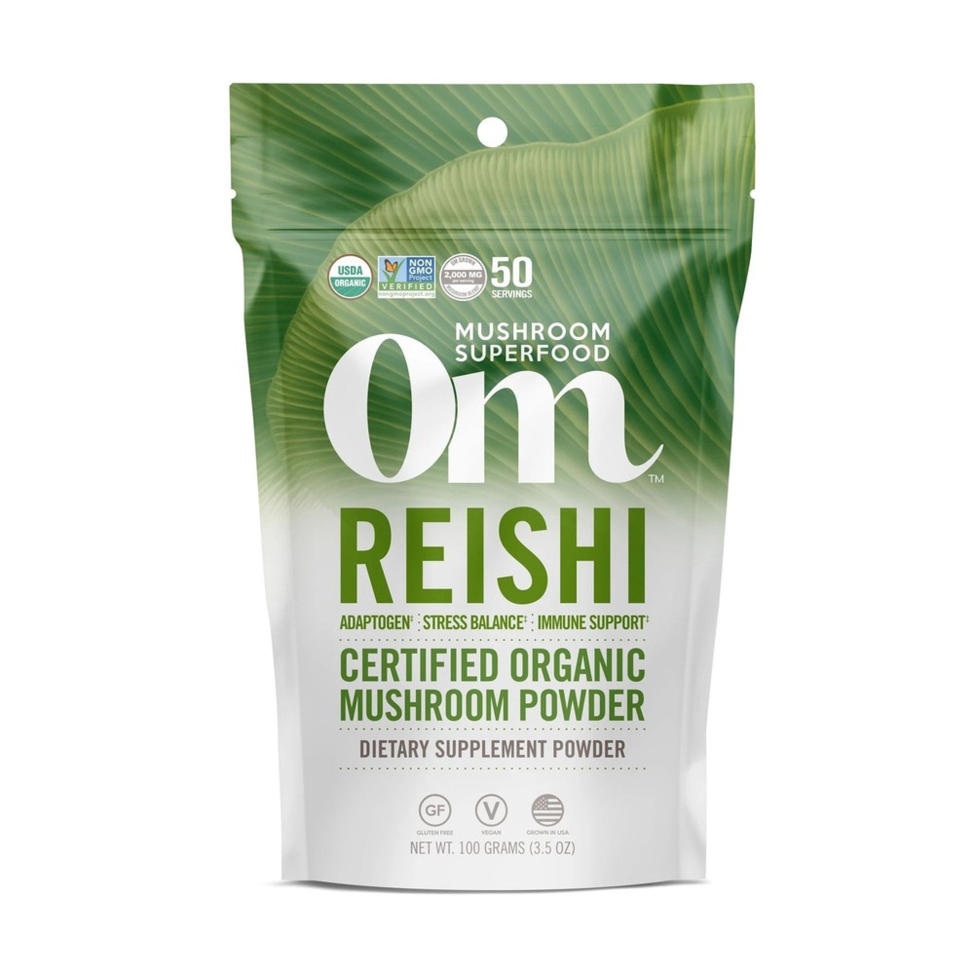 Om Mushrooms Reishi Mushroom Superfood Powder 100g Powder