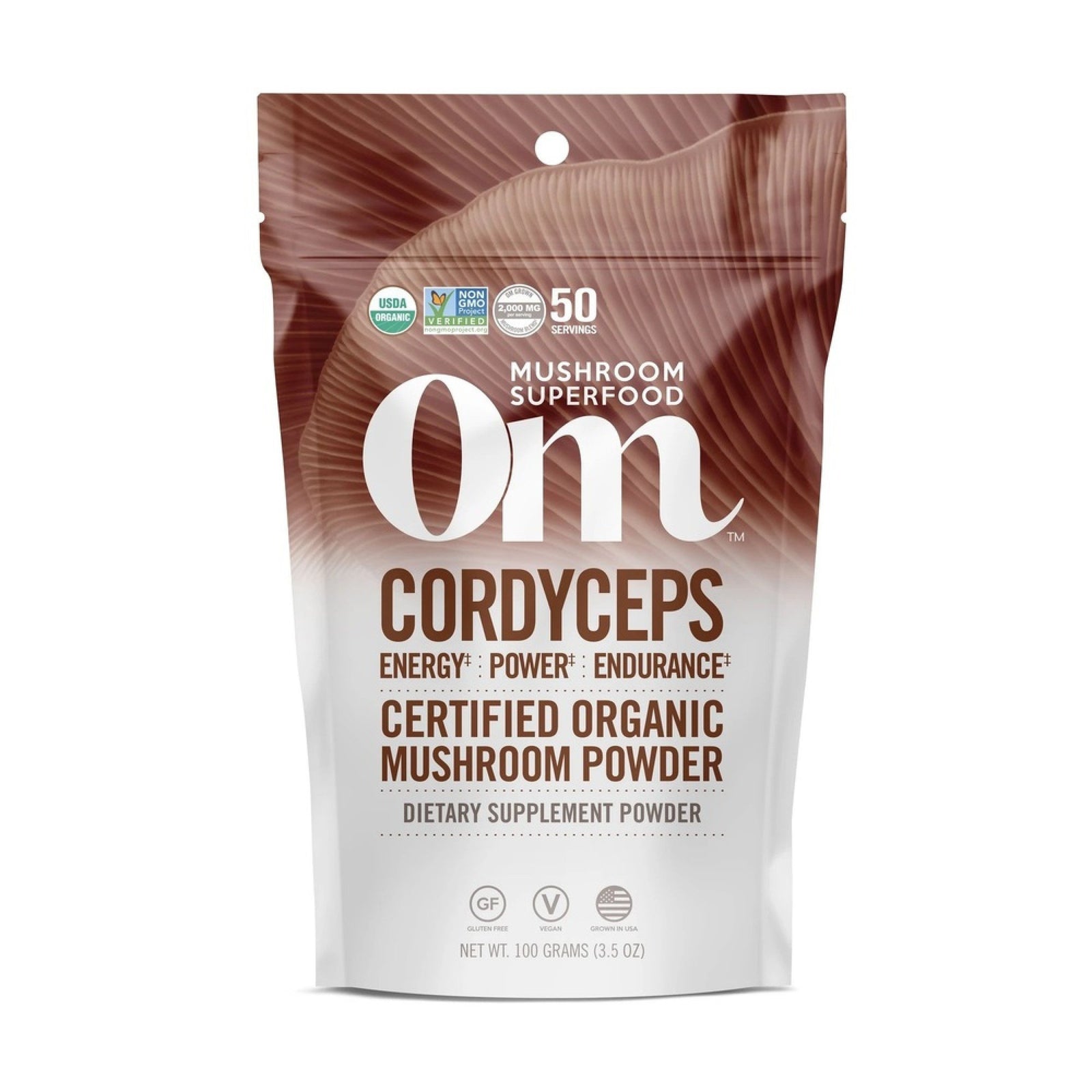 Om Mushrooms Cordyceps Mushroom Superfood Powder 100g Powder