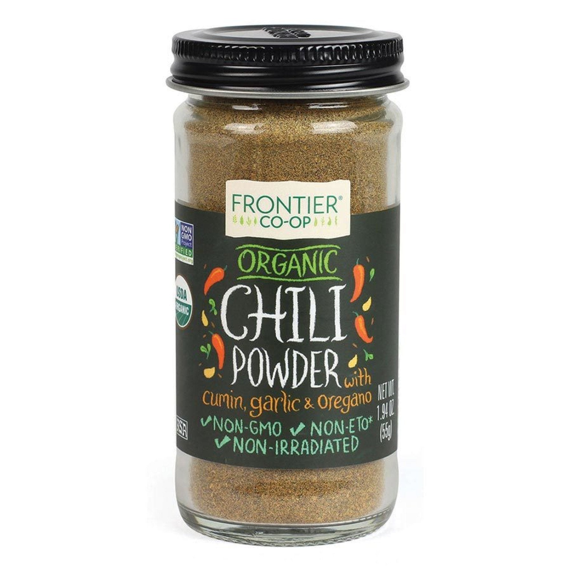 Frontier Natural Products Chili Powder,Organic 1.94 oz Bottle