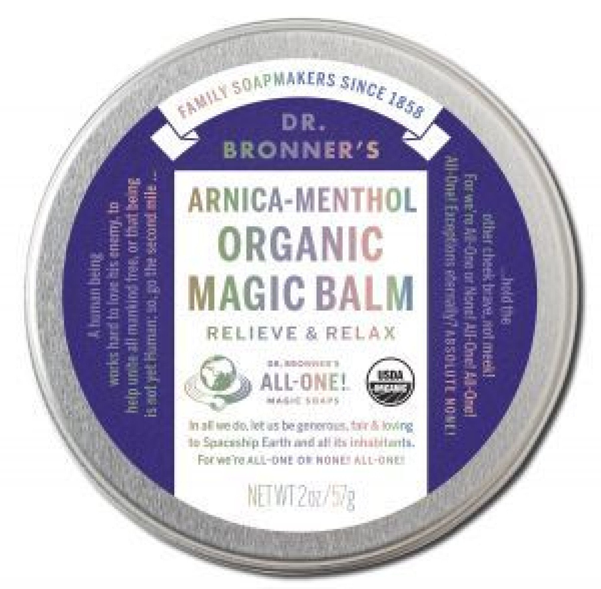 Dr. Bronner's Arnica-Menthol Magic Balm 2 oz Balm