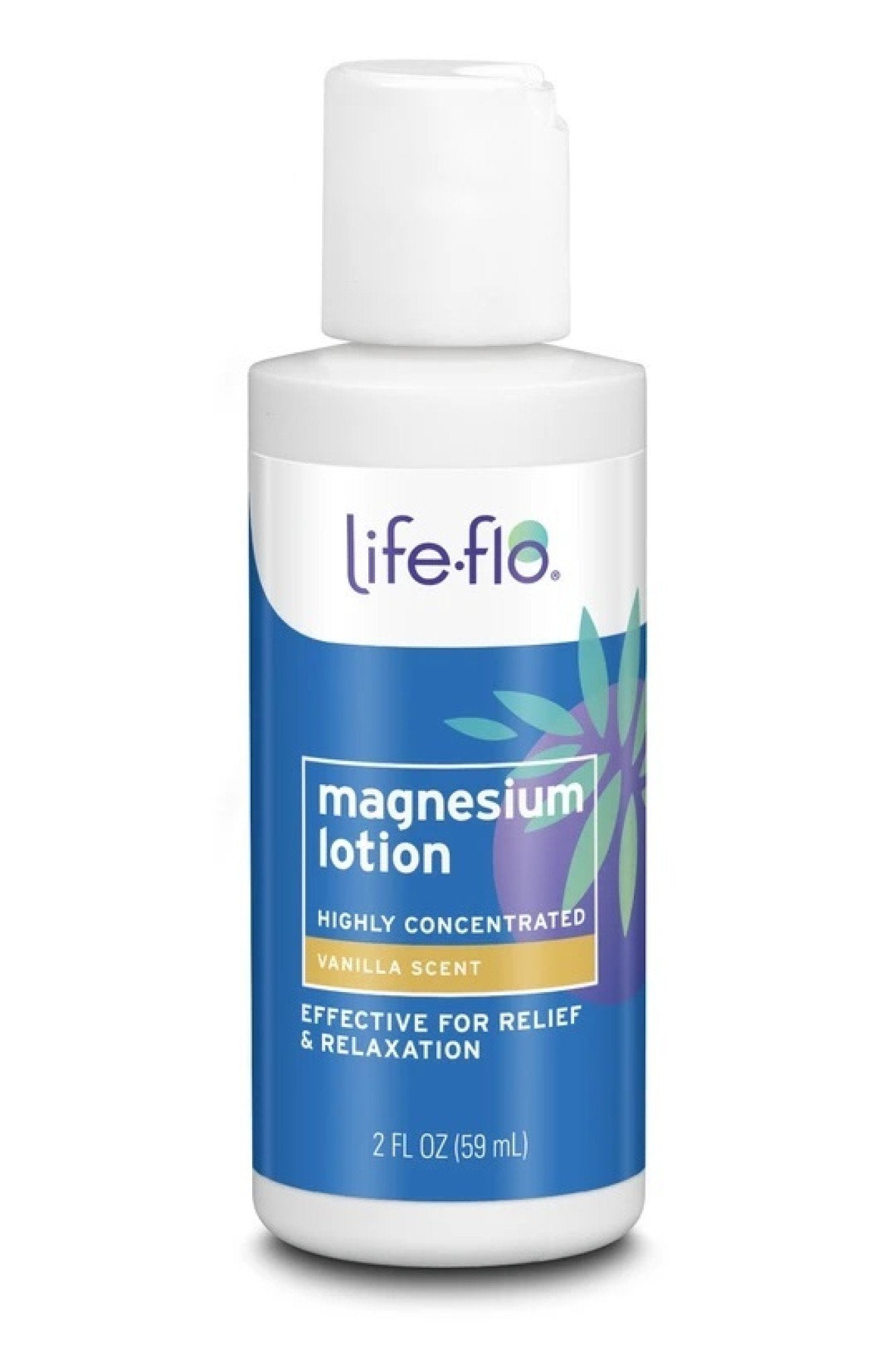 LifeFlo Magnesium Lotion Vanilla 2 oz Lotion