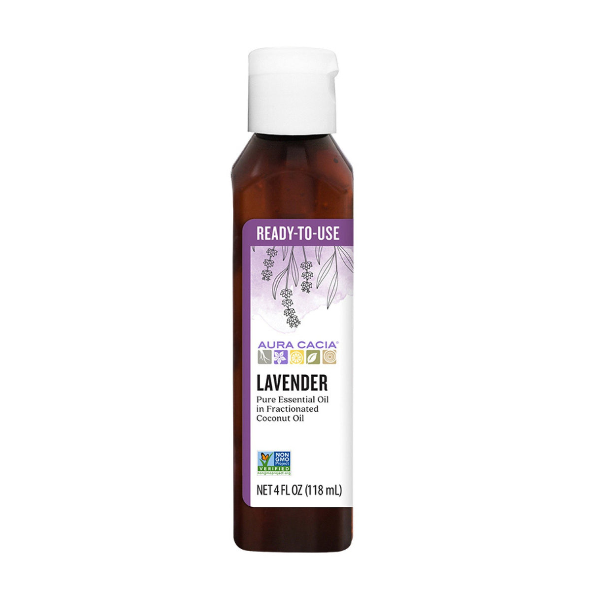 Aura Cacia Ready To Use Essential Oil Lavender 4 fl oz Liquid