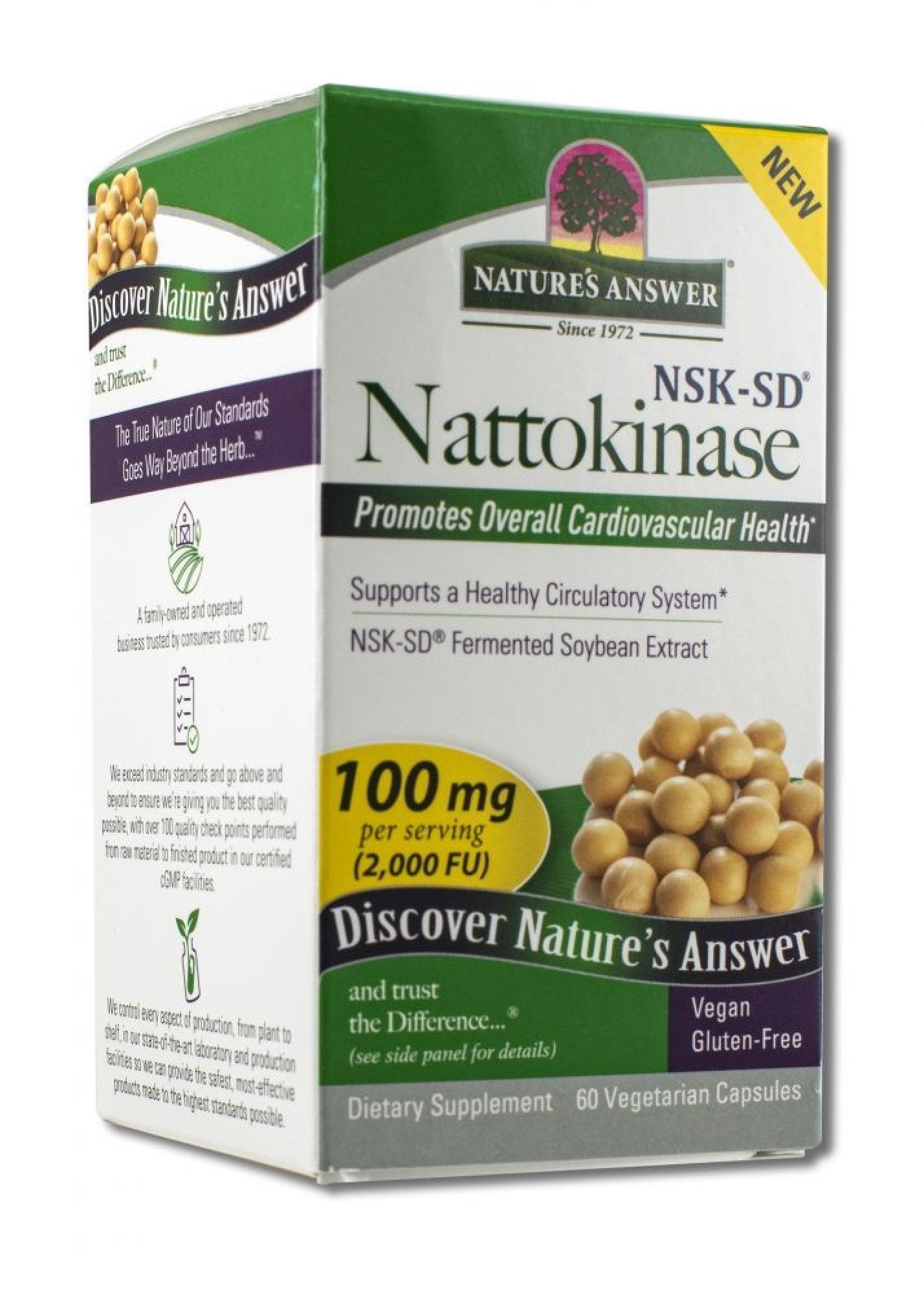 Nature's Answer Nattokinase 100 mg (2000 FU) 60 VegCap