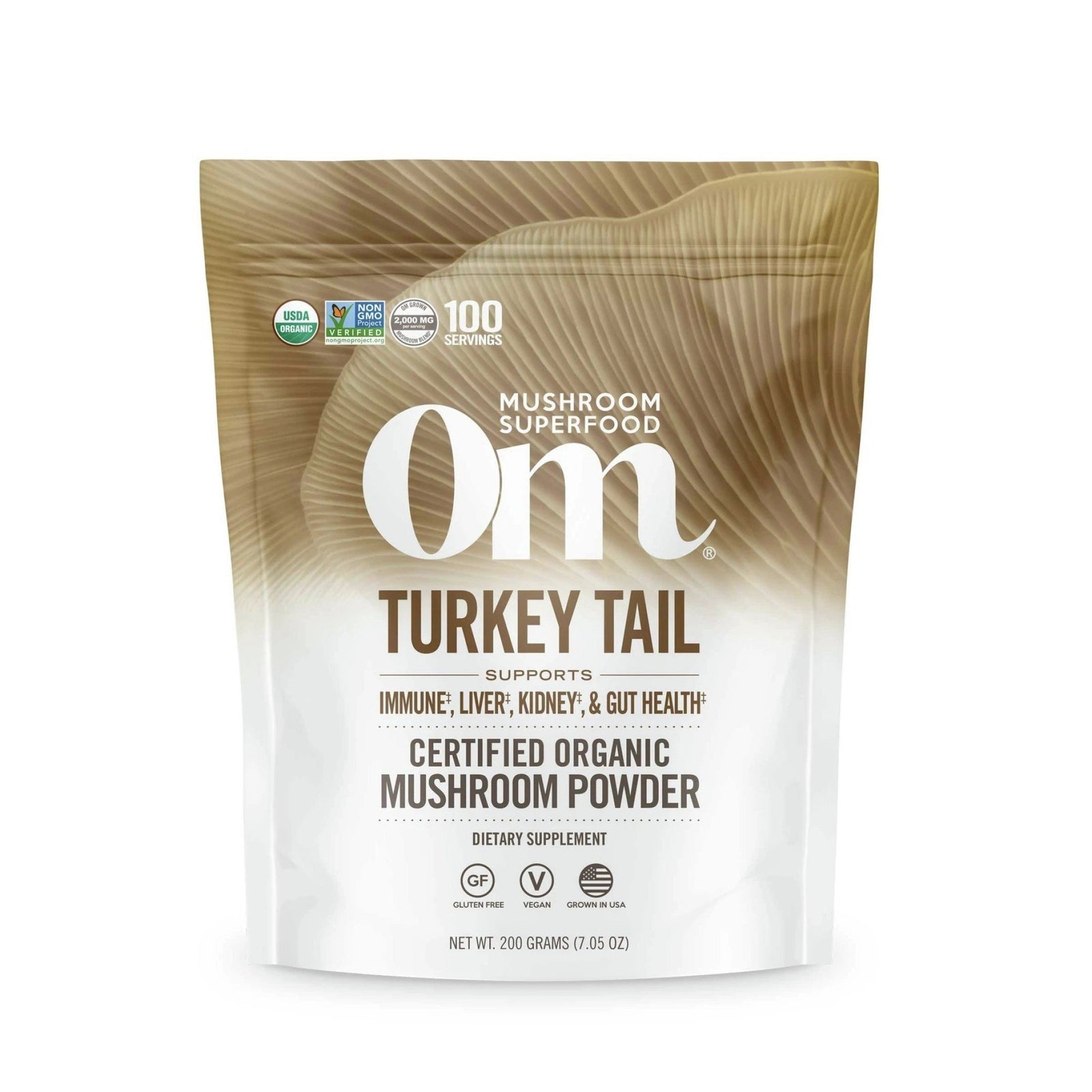 Om Mushrooms Turkey Tail Mushroom Superfood 200g Powder