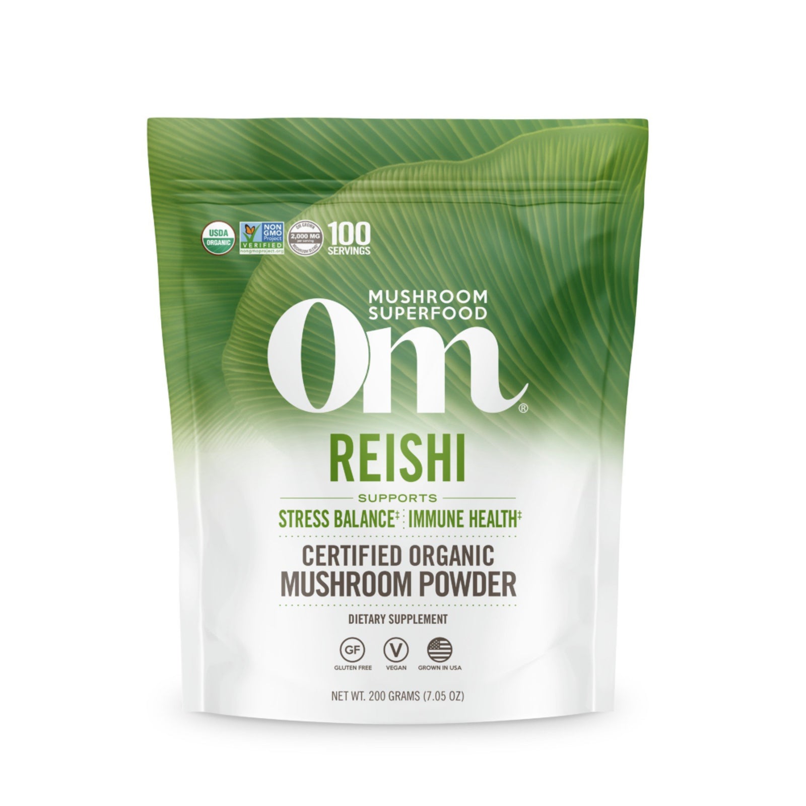 Om Mushrooms Reishi Mushroom Superfood 200g Powder