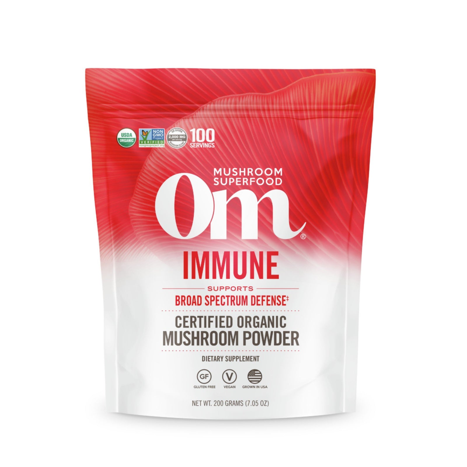 Om Mushrooms Immune Mushroom Superfood 200g Powder