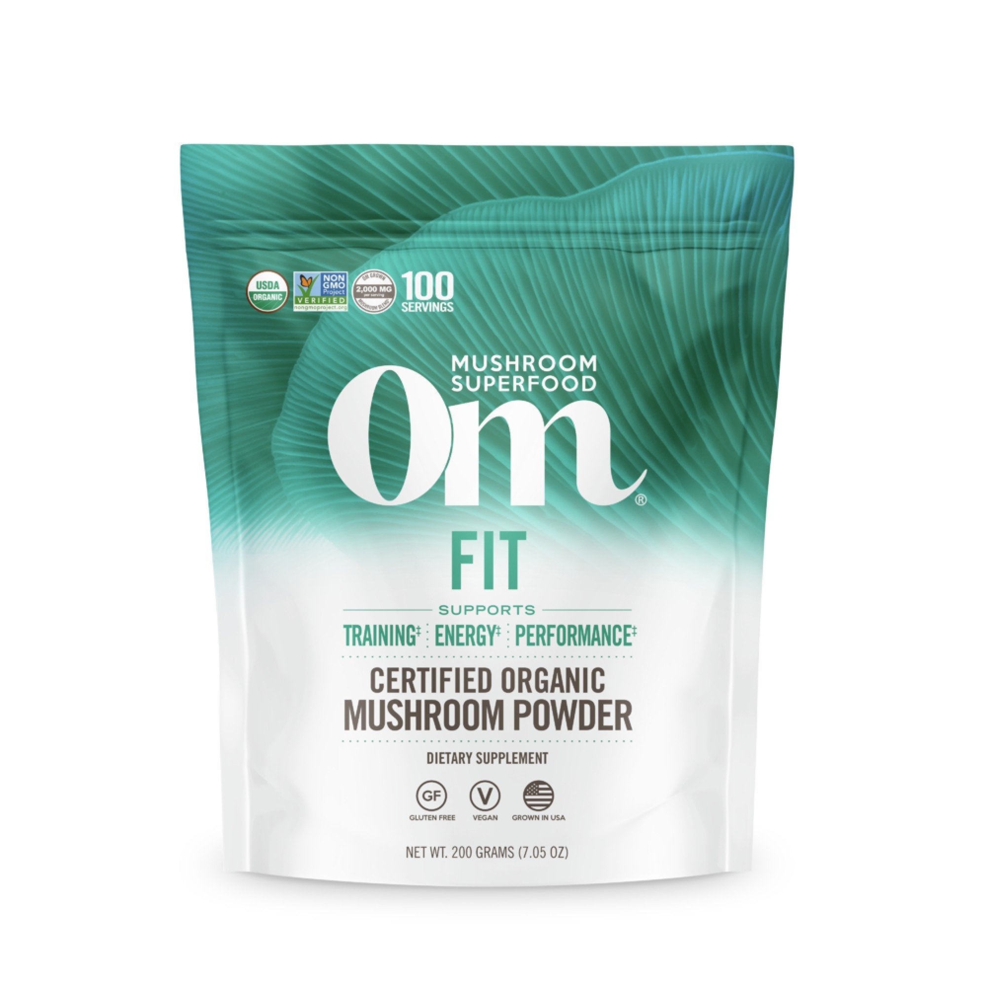 Om Mushrooms Fit Mushroom Superfood 200g Powder