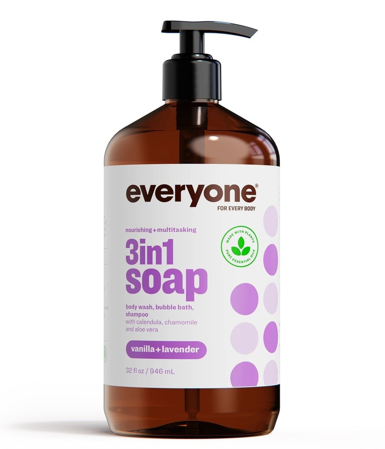 EO Everyone 3 in 1 Soap Vanilla & Lavender 32 oz Liquid