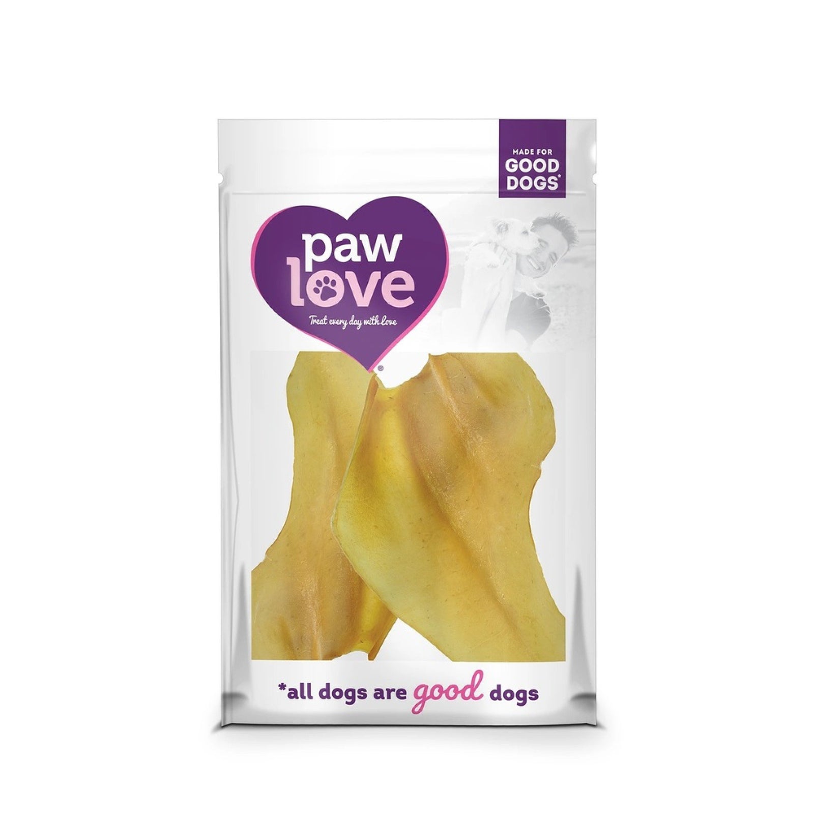 Paw Love Dog Treats Cow Ears 4 Ct. Bag