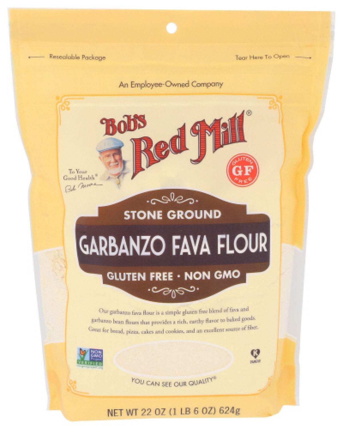 Bobs Red Mill Garbanzo Fava Flour 22 oz Bag