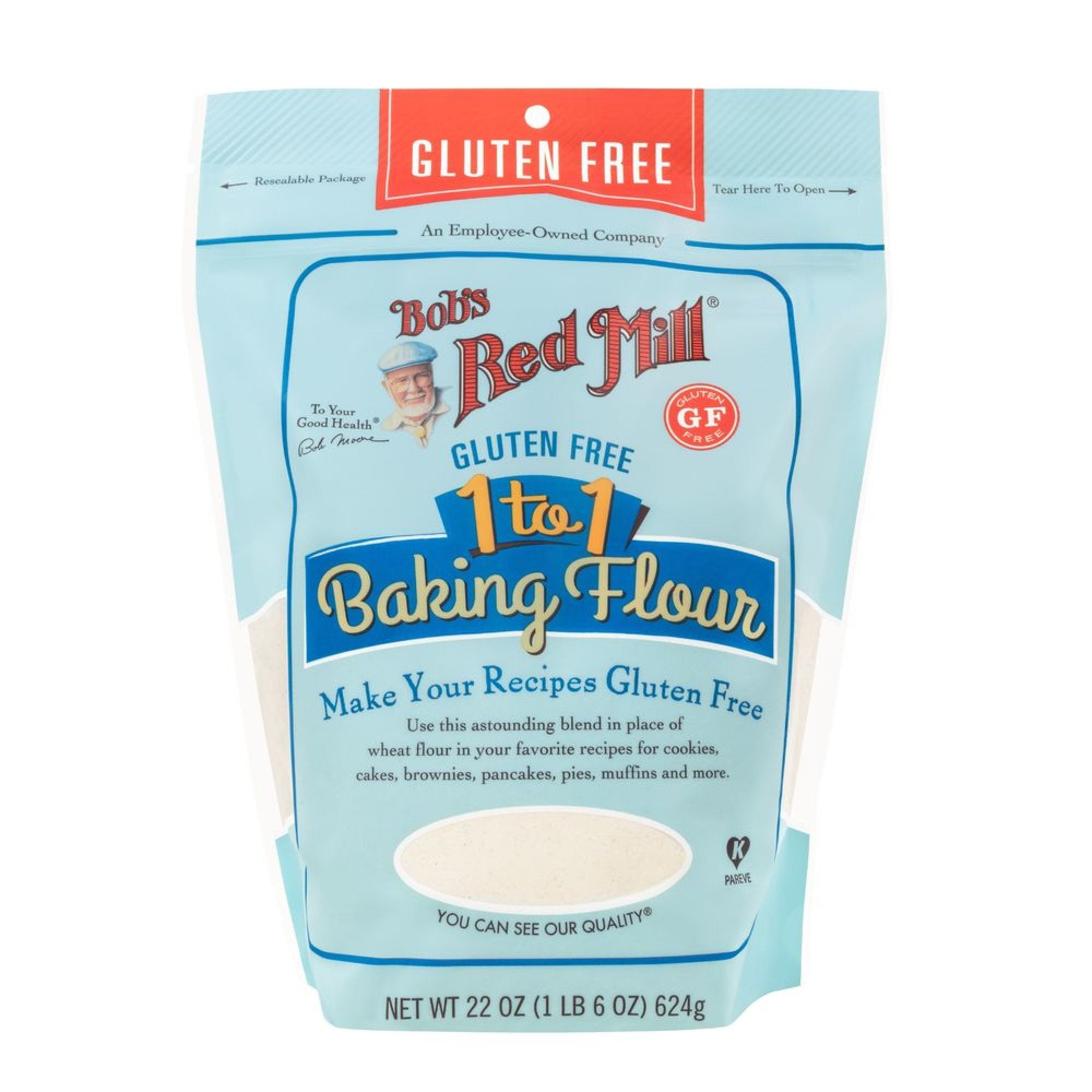 Bobs Red Mill Baking Flour Gluten Free 1 to 1 44 oz Bag