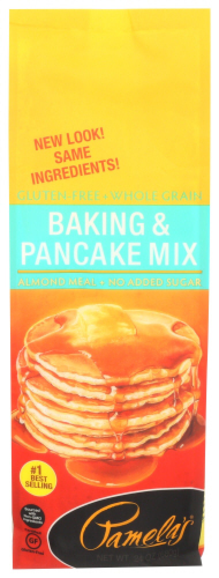 Pamelas Baking Pancake Mix Gluten Free 24 oz Bag