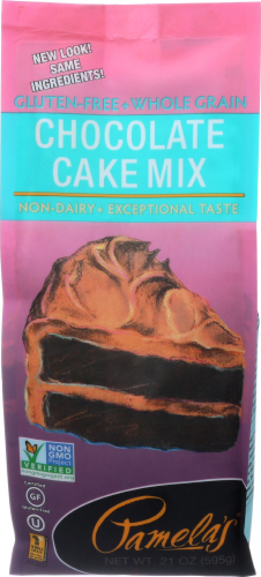 Pamelas Chocolate Cake Mix Gluten Free 21 oz Bag