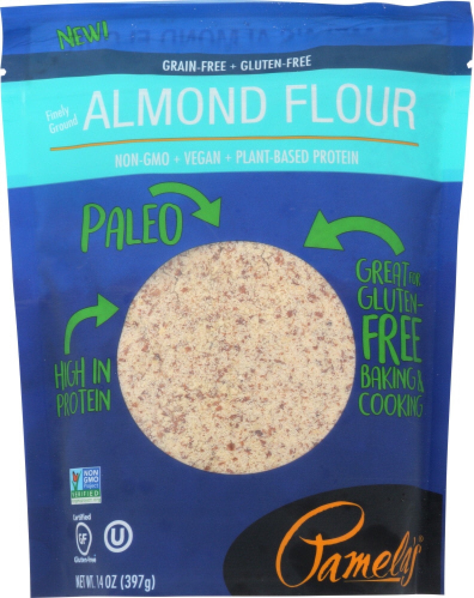 Pamelas Almond Flour 14 oz Bag
