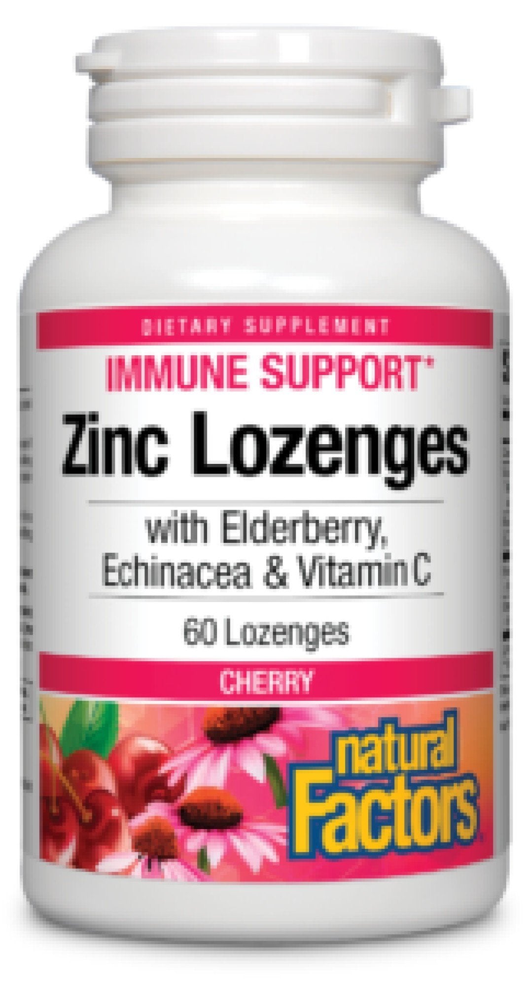Natural Factors Zinc Lozenge Cherry 60 Lozenge