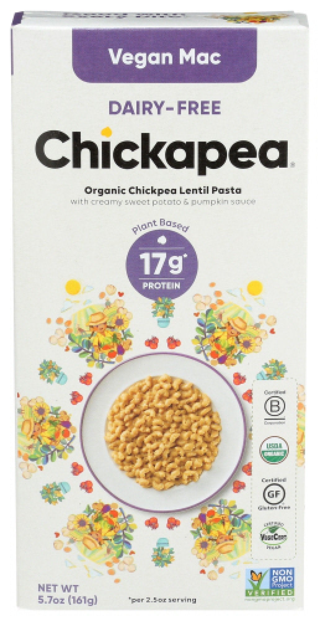 Chickpea Pasta Mac N Cheese Vegan 6 oz Box