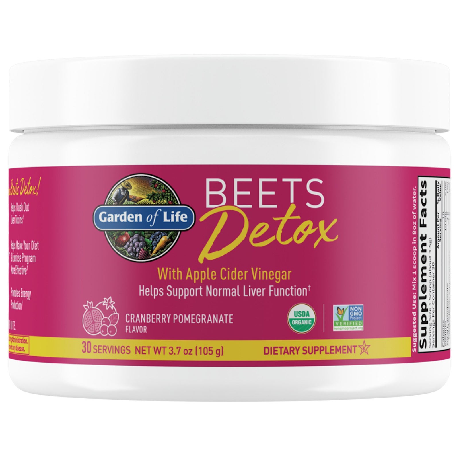 Garden of Life Beets Detox Powder 105 grams Powder