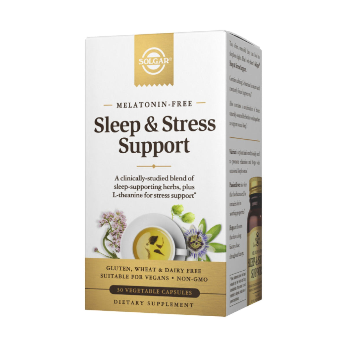 Solgar Sleep &amp; Stress Support 30 VegCap