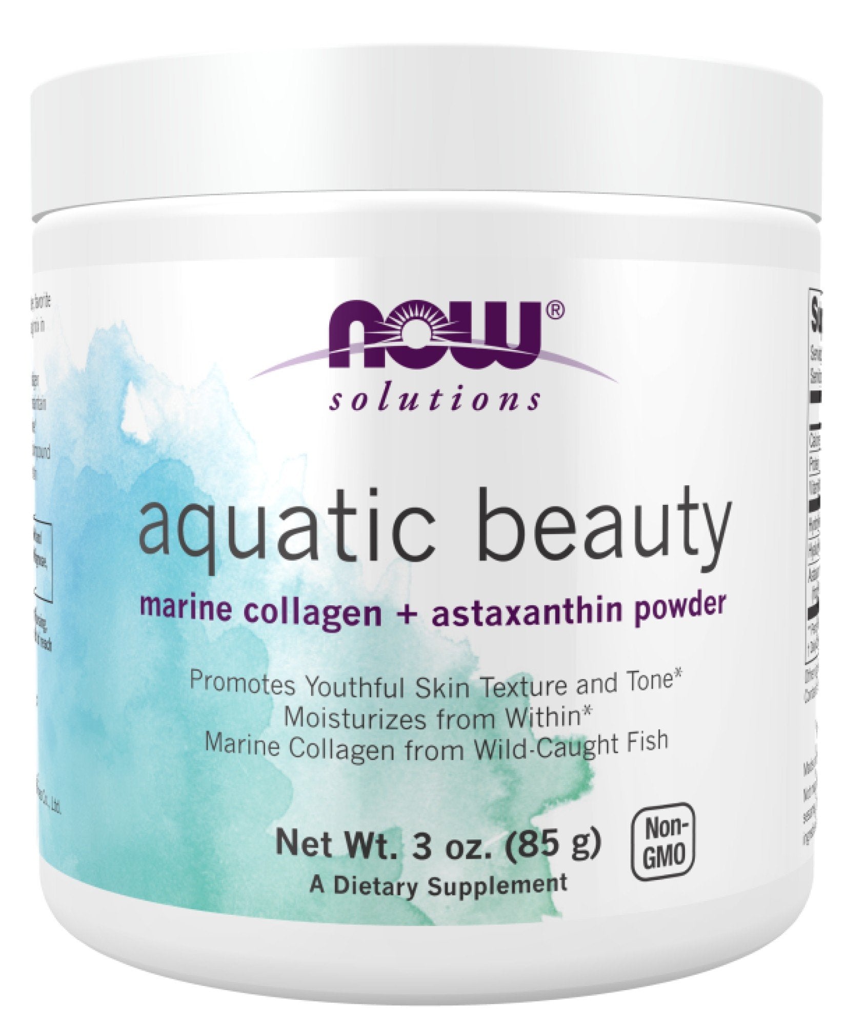 Now Foods Aquatic Beauty Marine Collagen + Astaxanthin Powder 3 oz Powder