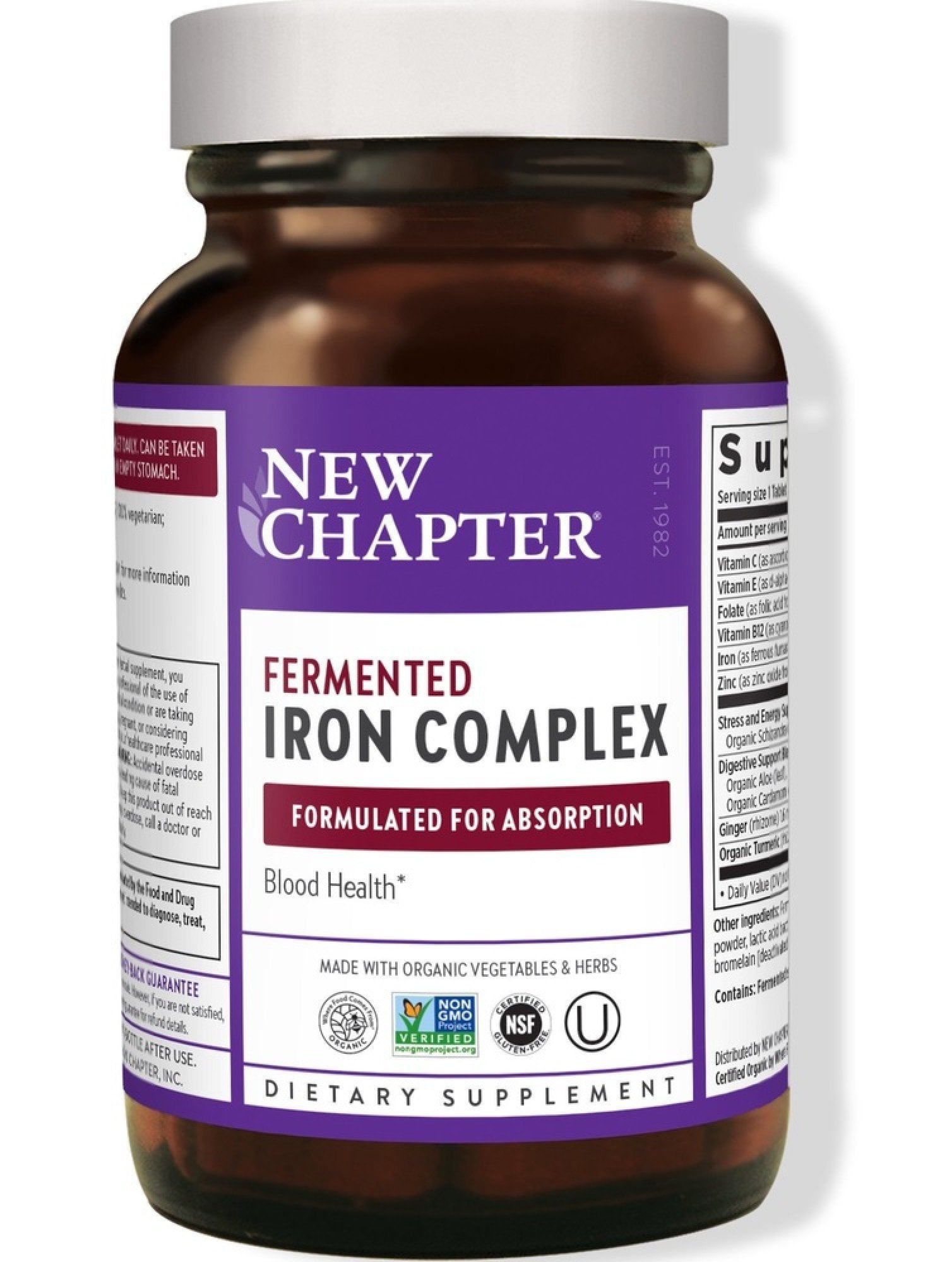 New Chapter Fermented Iron Complex 90 Tablet